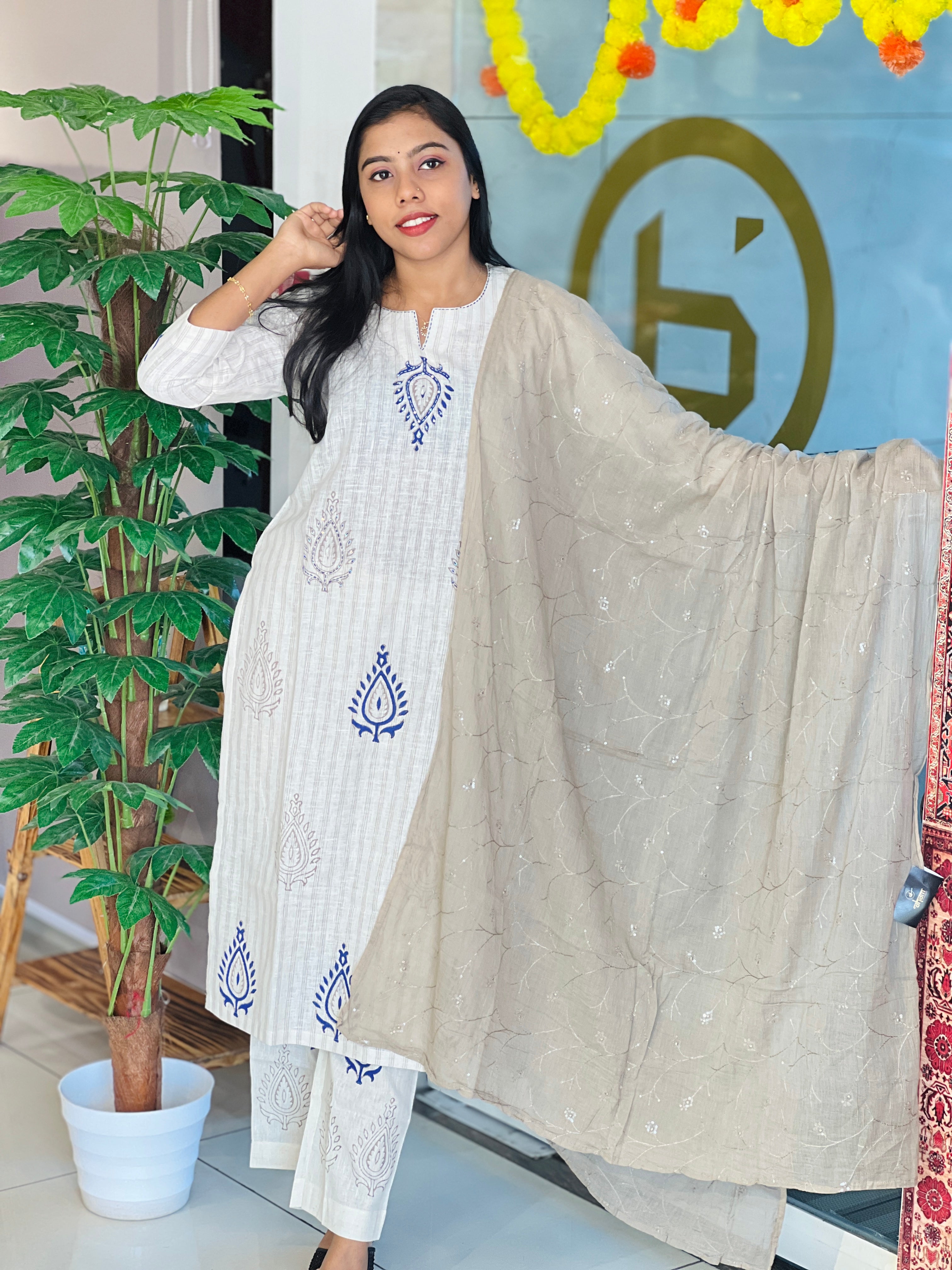 Digital Printed Cotton Kurta Set | PGI180