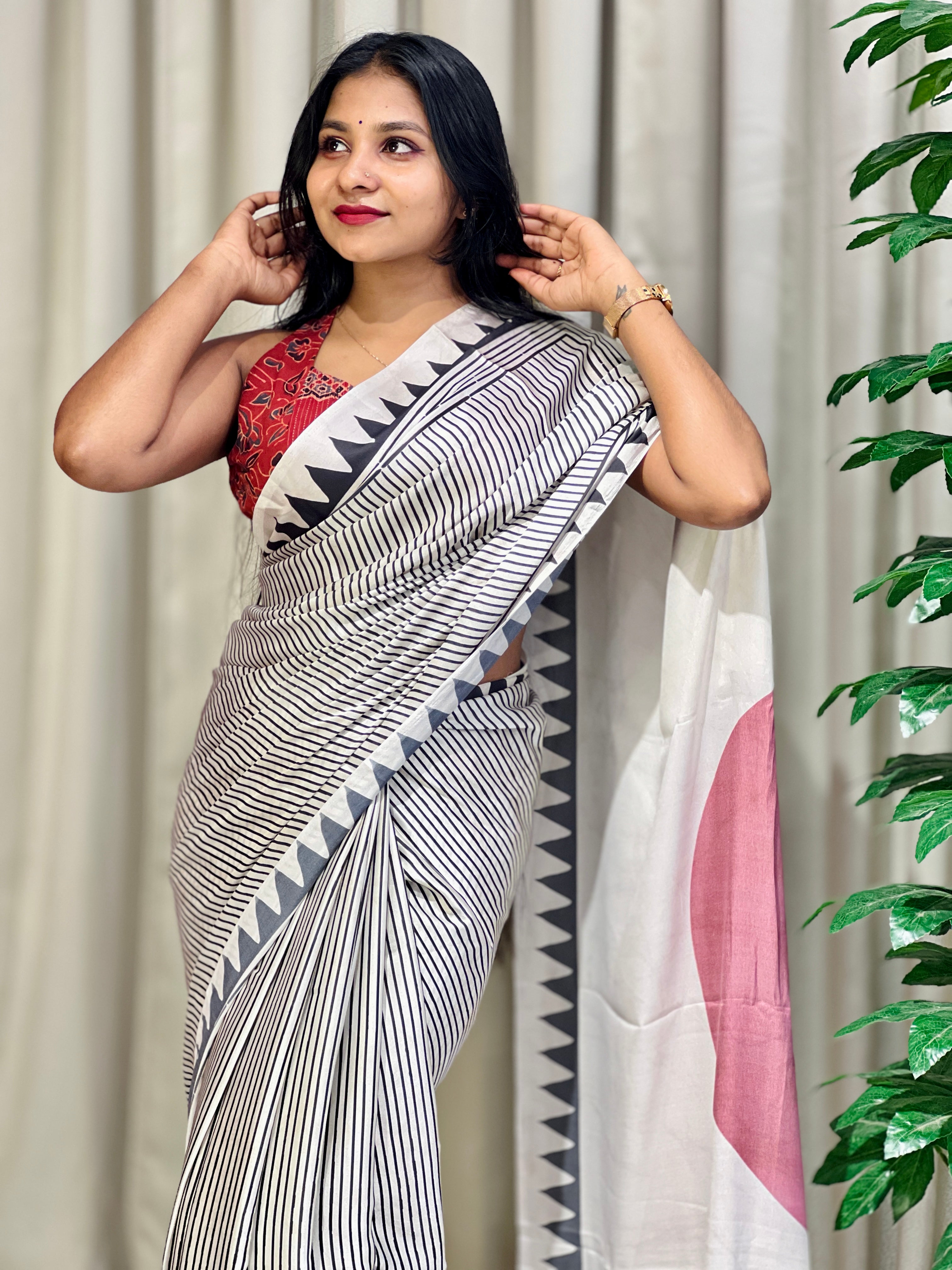 Digital Printed Crepe Silk Saree | SSN192