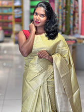 Zari Stripe Weaving Patterned Semi Silk Saree | YNG563