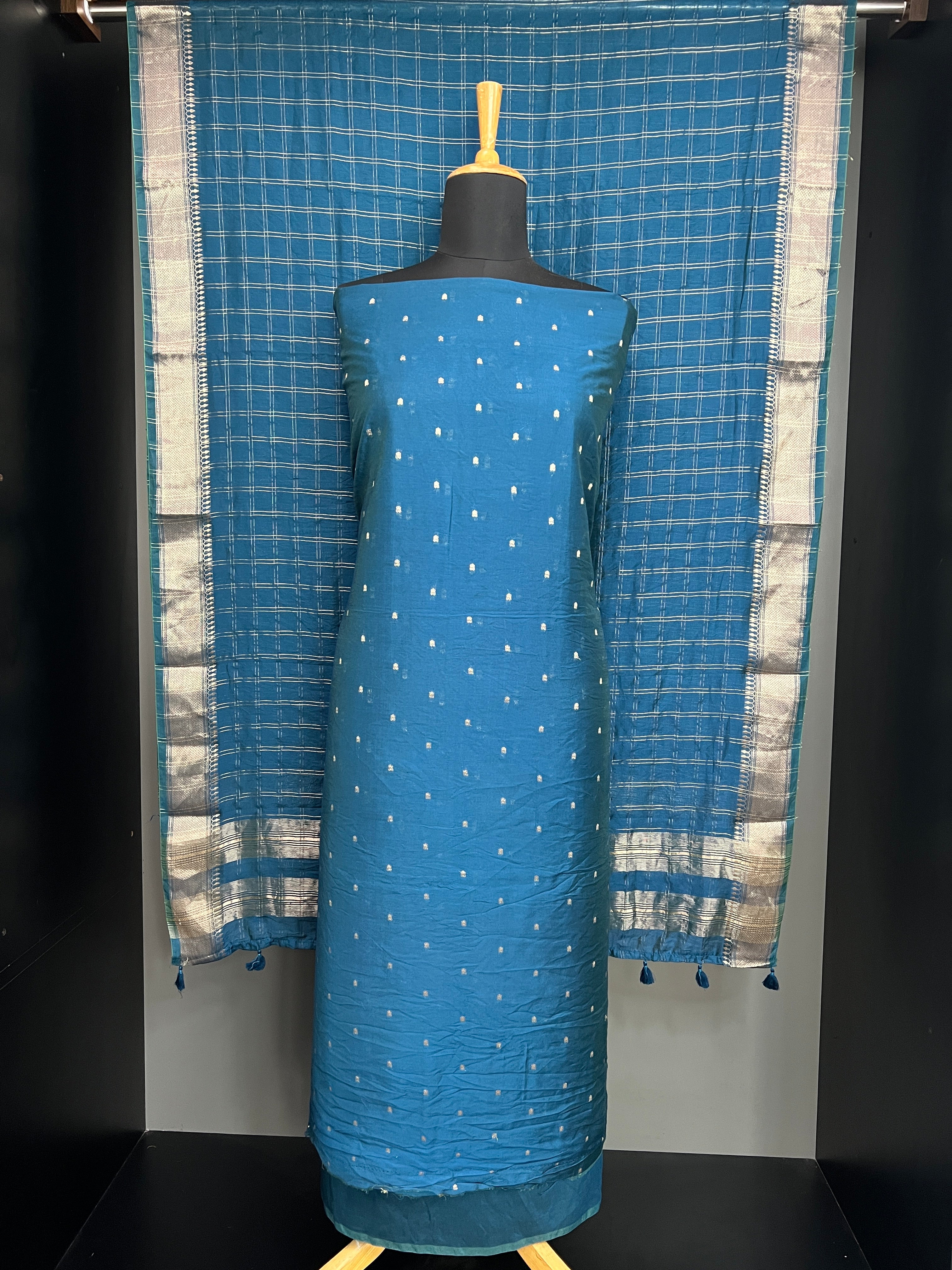 Banarasi Woven Semi Chanderi Salwar Set | YNG759