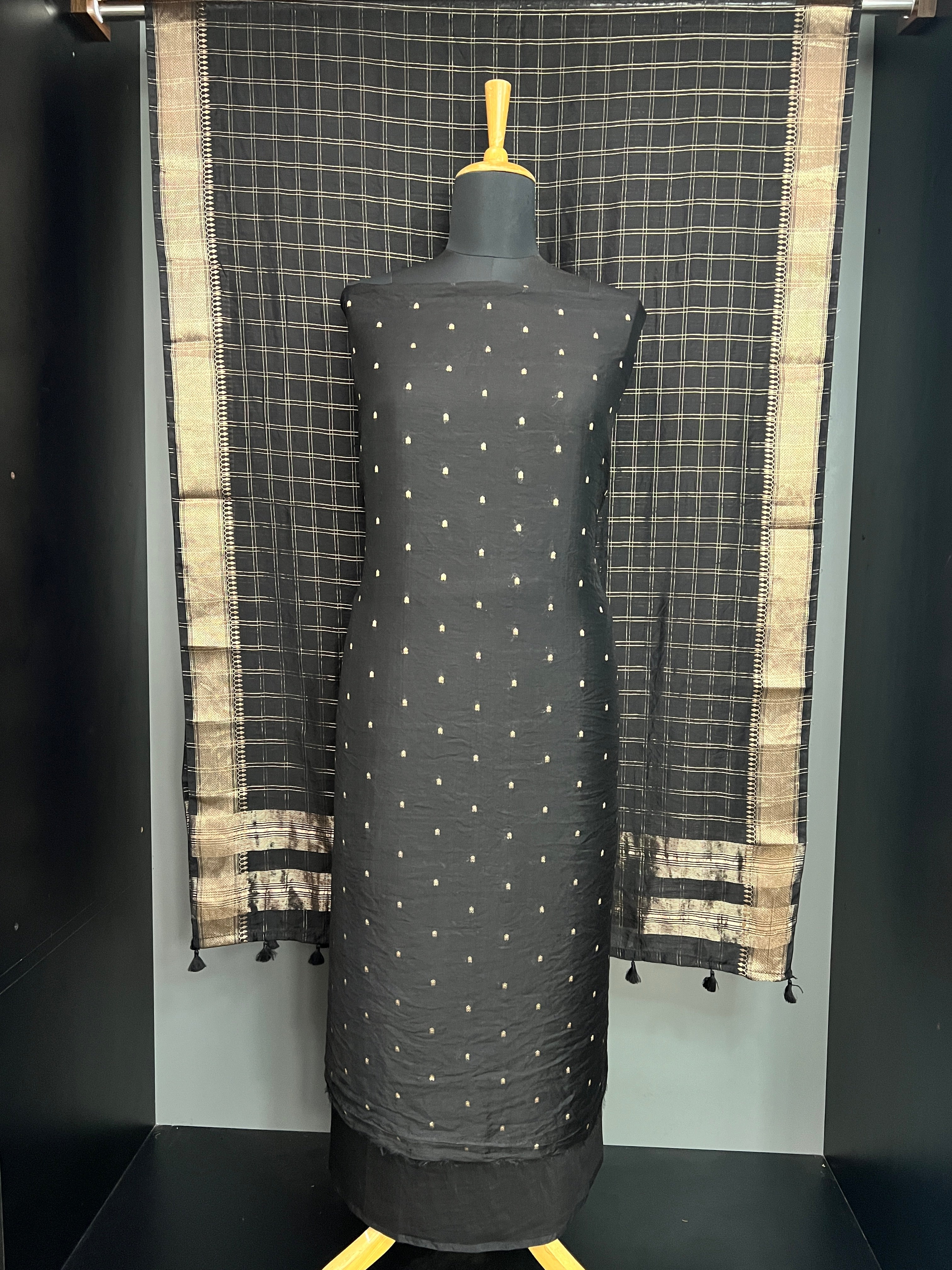 Banarasi Woven Semi Chanderi Salwar Set | YNG765