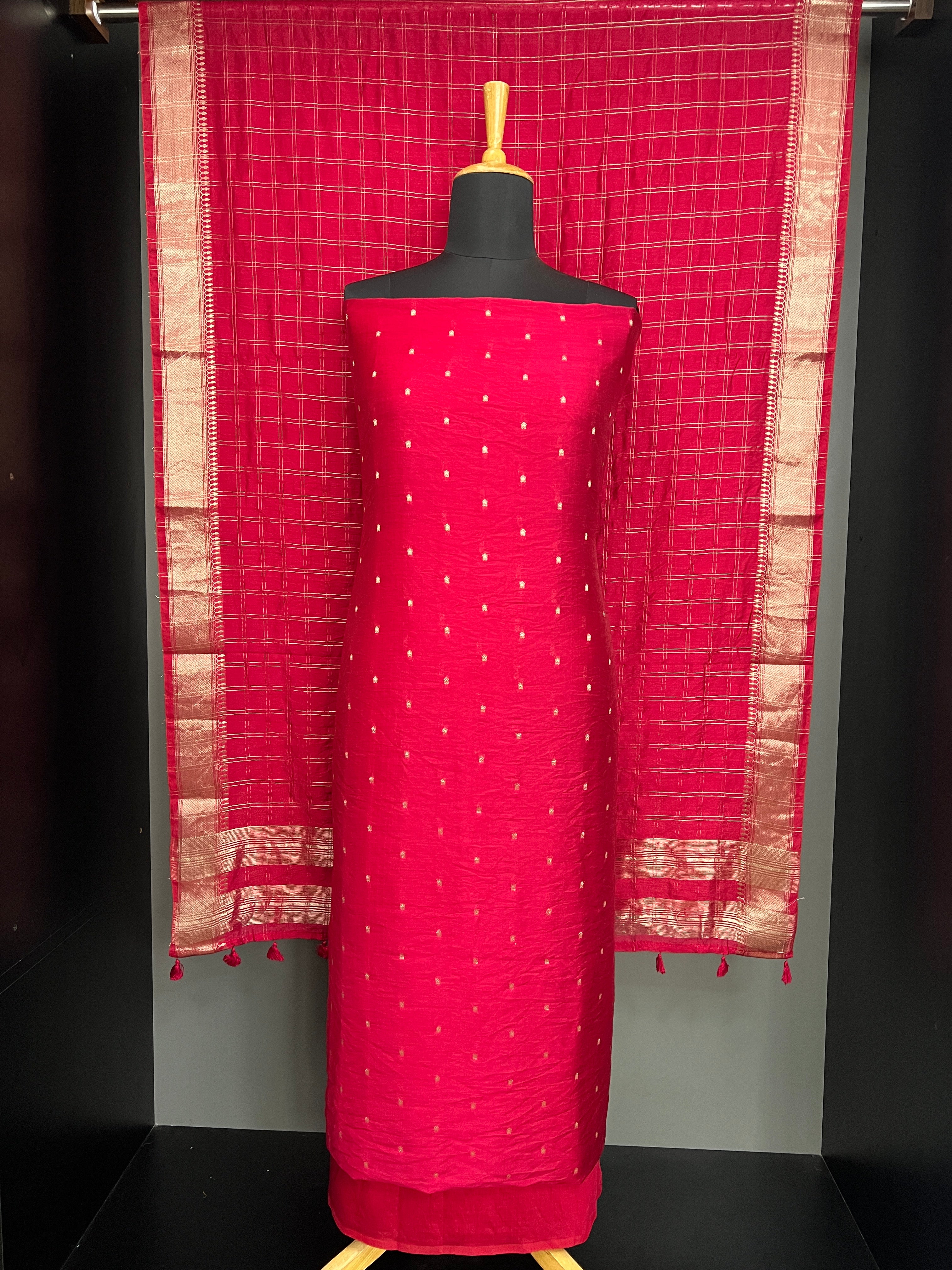 Banarasi Woven Semi Chanderi Salwar Set | YNG766