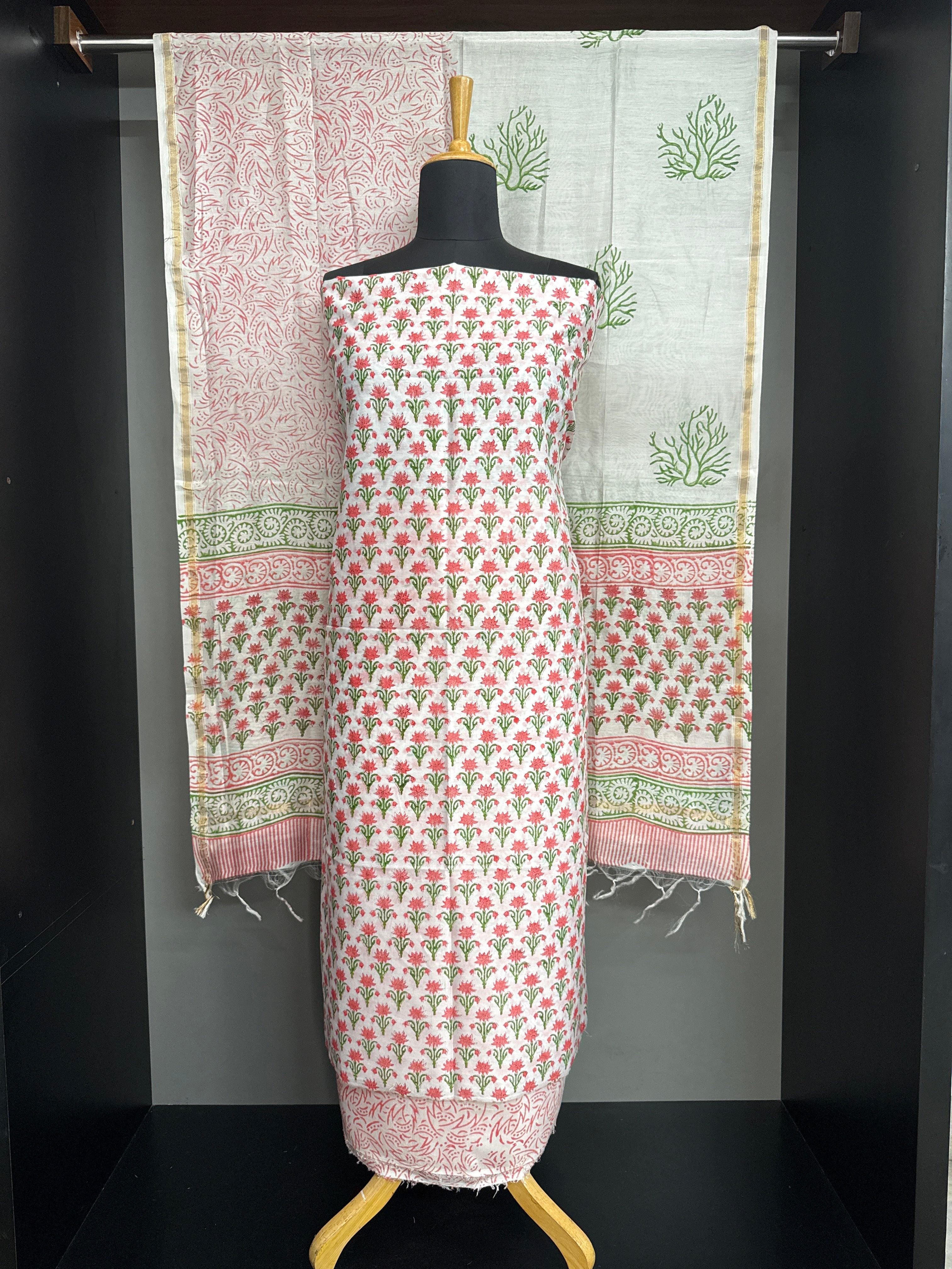 Floral Printed Pattern Cotton Salwar Set | ACF114