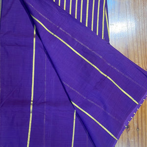 Line Weaving Pattern Chendamangalam Weaved Kerala Cotton Saree | PH251