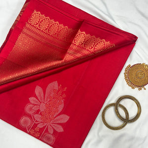 Zari Weaved Buta Design Soft Silk Saree | TT116