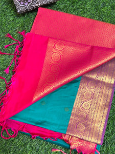 Buta Woven Pattern Semi Silk Saree | PRS130