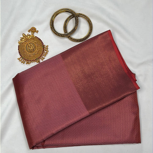 Jacquard weaving Pattern Semi Silk Saree | TR105