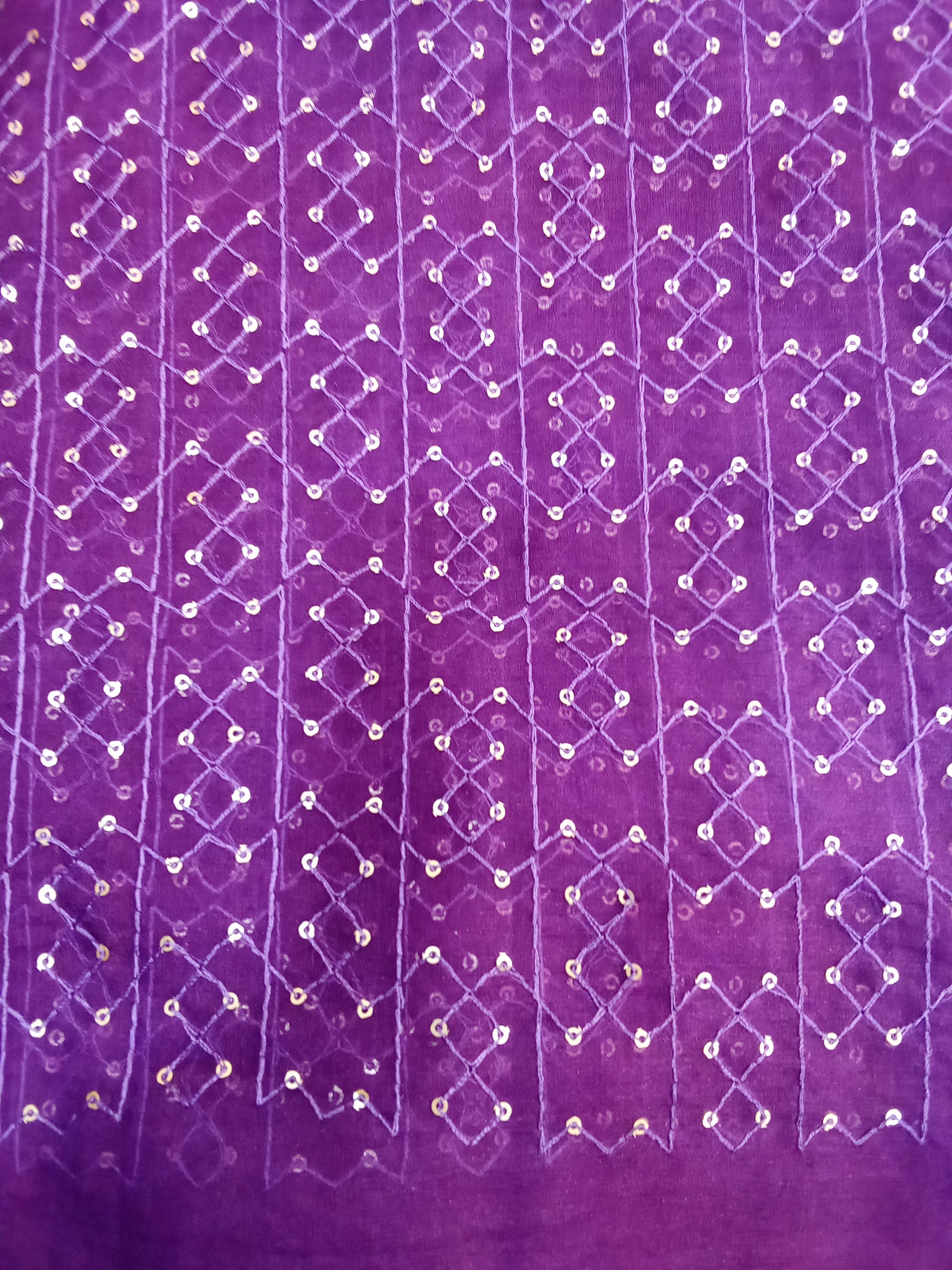 Sequins Embroidery Organza Saree | PDS118