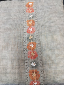 Printed Pattern Tissue Linen Salwar Set | KSD193