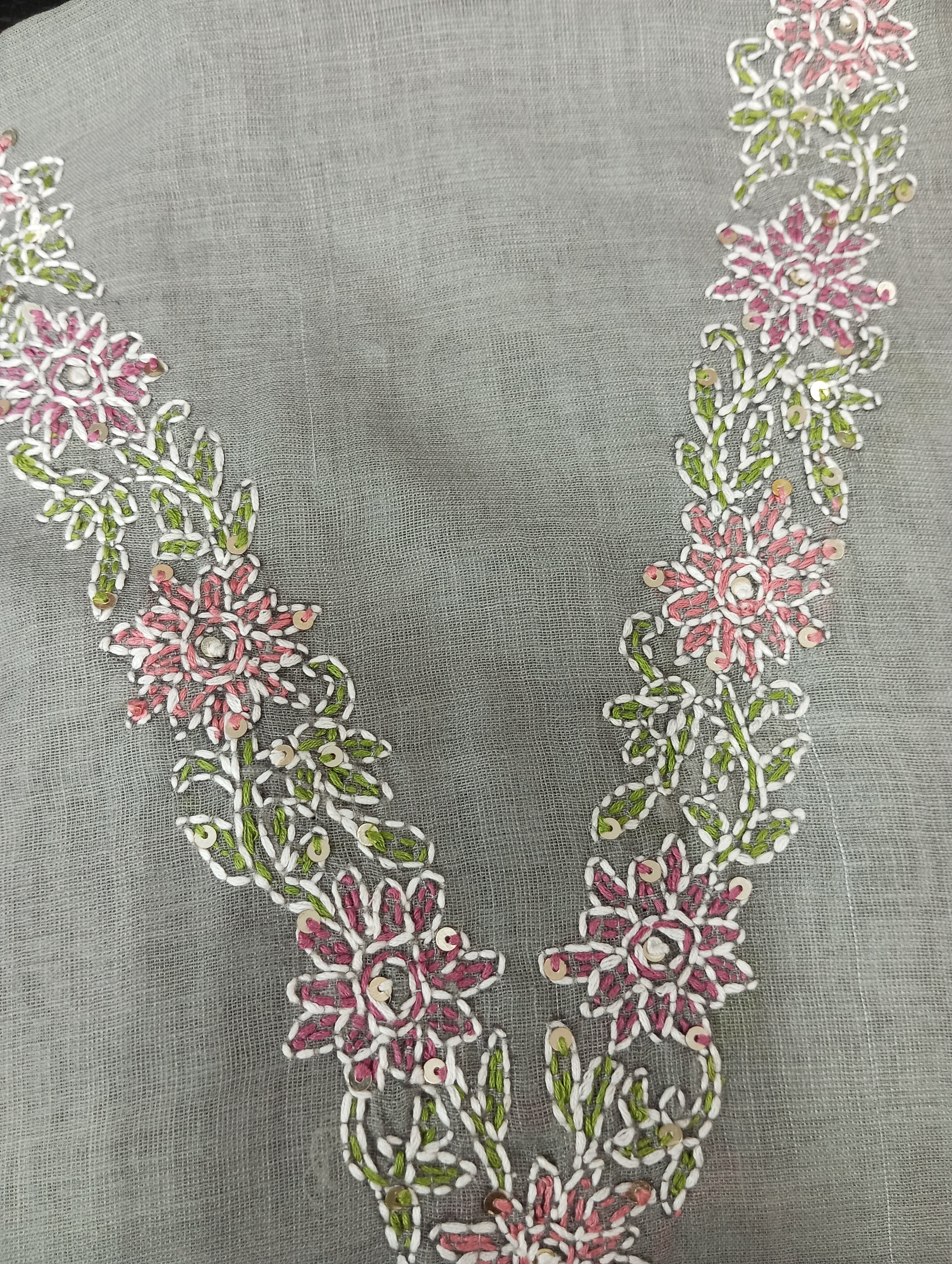 Embroidery Pattern Linen Salwar Set | KSD168