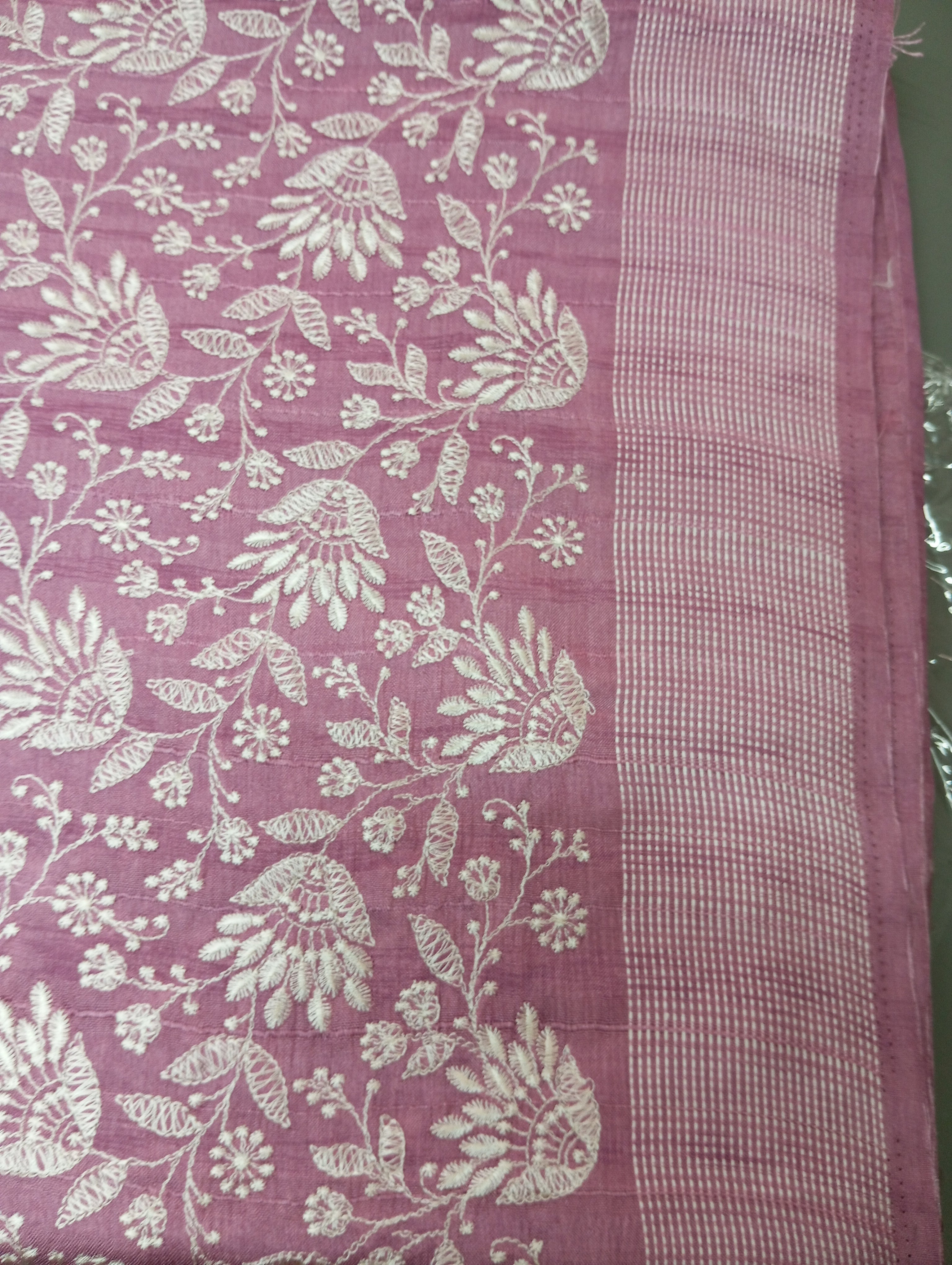 Embroidered Buta Woven Tussar Saree | SUN802