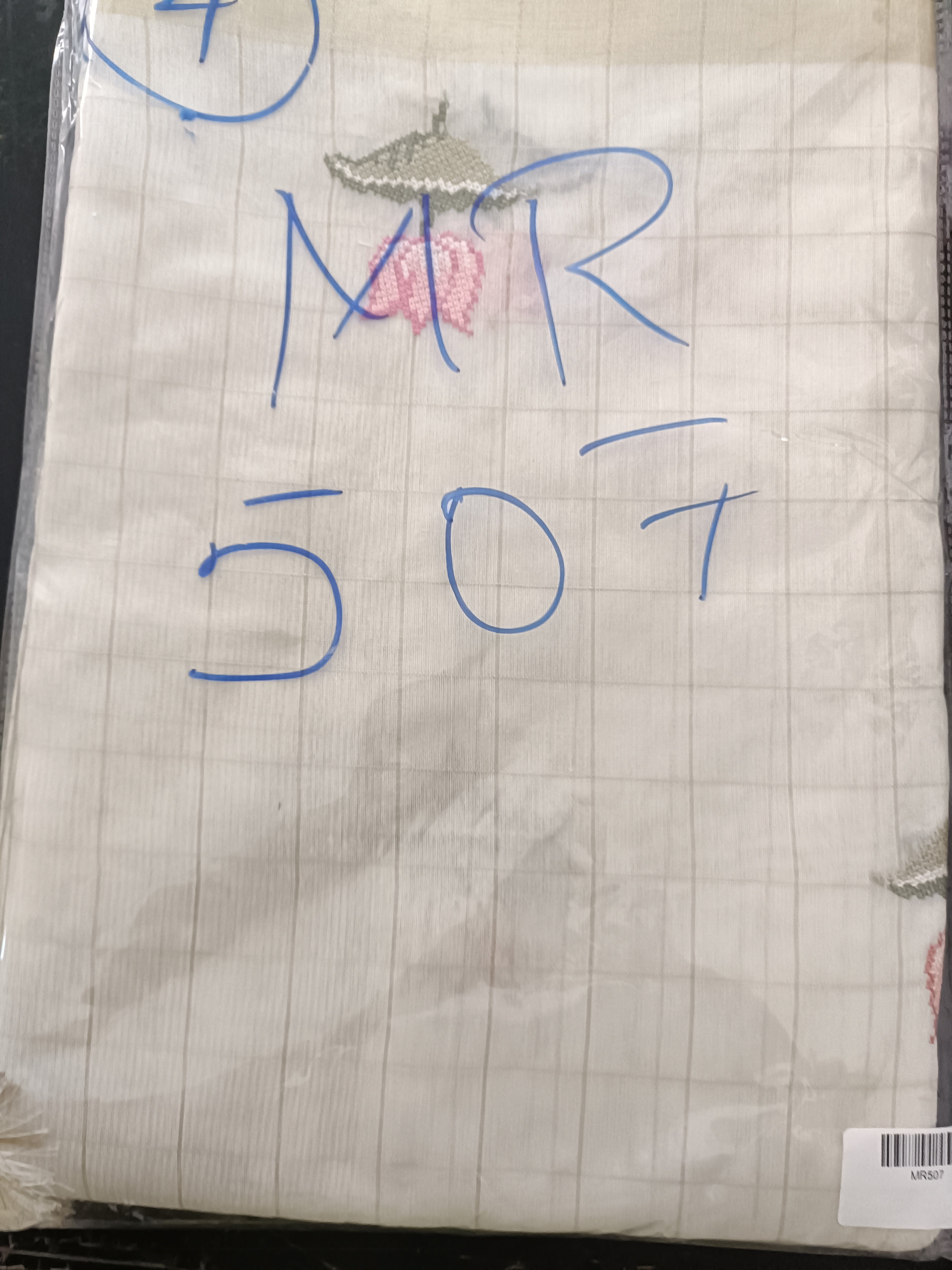 Check Weaving Chanderi Saree | MR507
