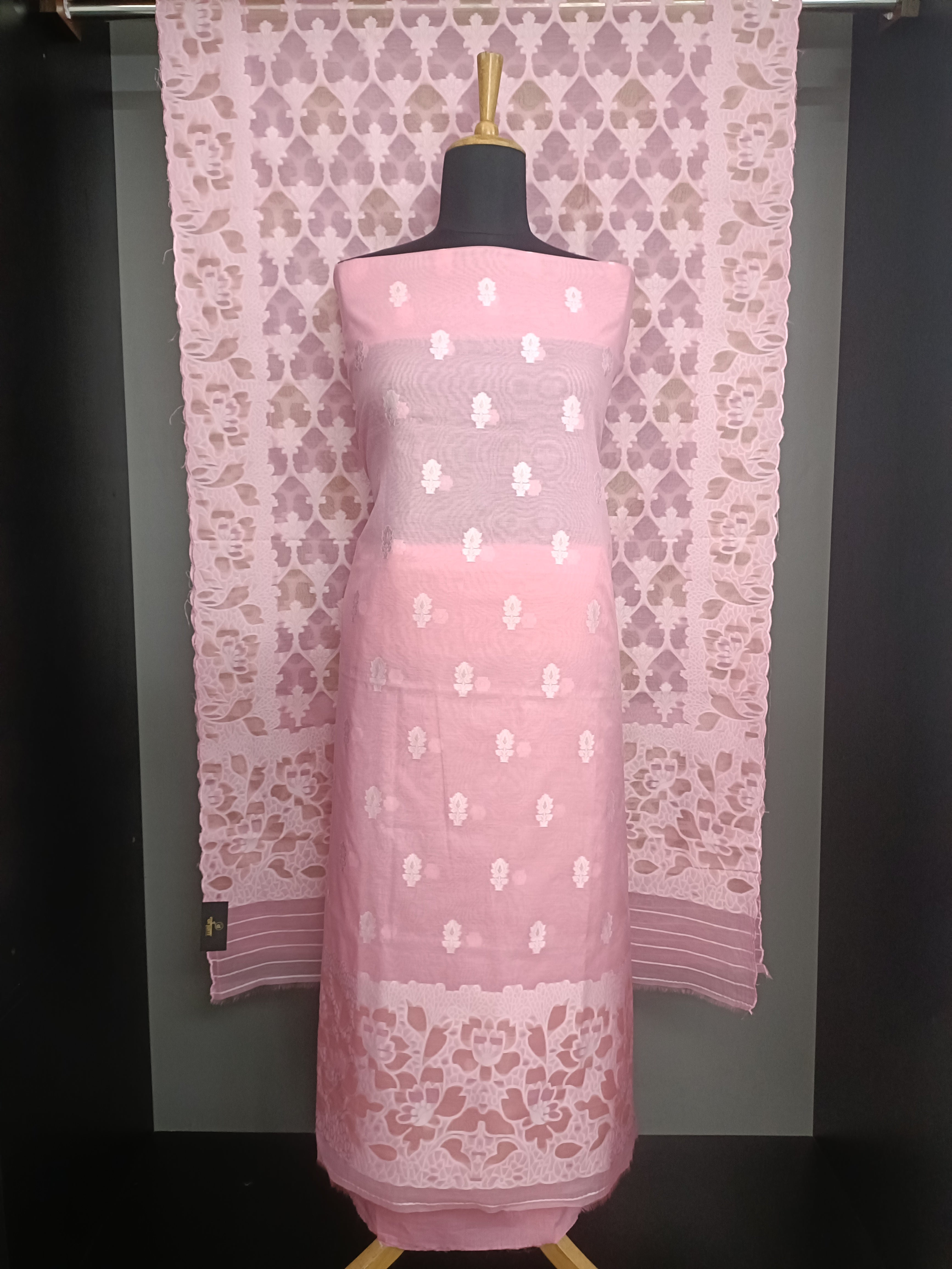 Jamdani WovenPattern Chanderi Salwar Set | EG121