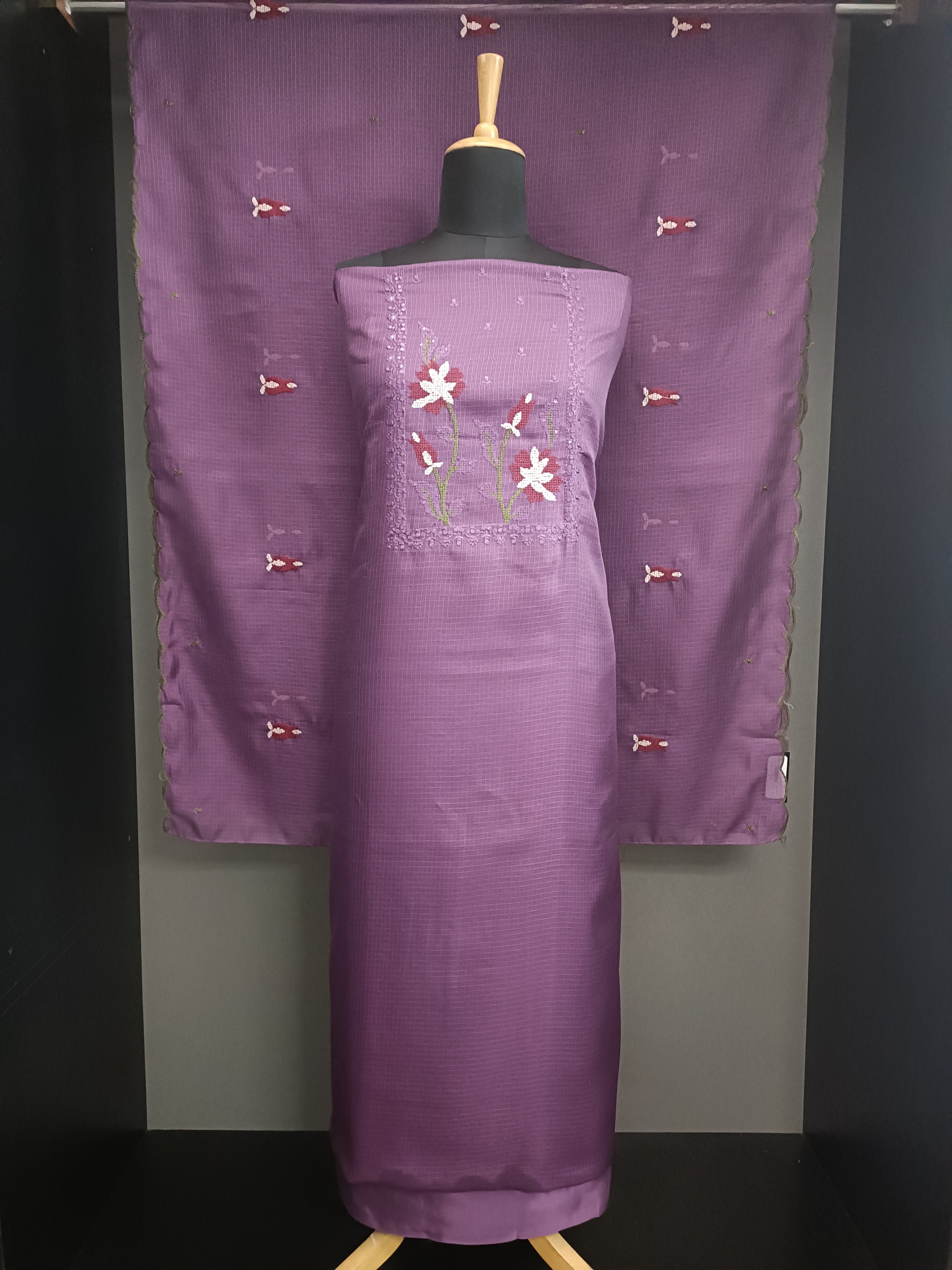 Cross Stitch Pattern Silky Kota Salwar Set | SW2505