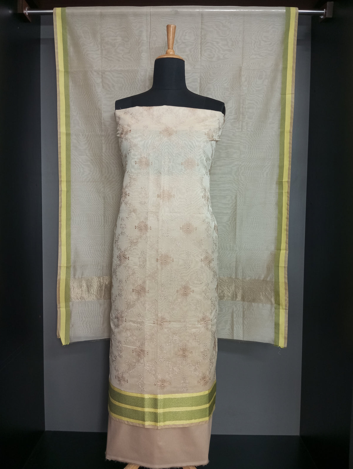 Embroidered Chanderi Salwar Set | MM685