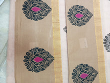 Block Printed Cotton Saree | UDF149