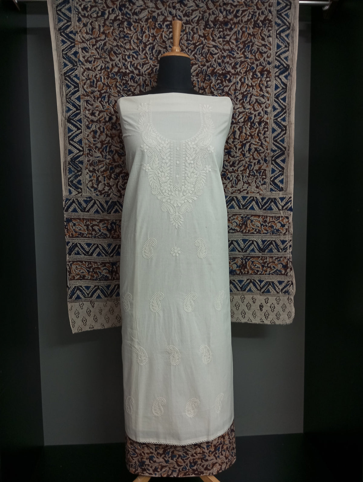 Machine Embroidered Cotton Salwar Set | SW2606