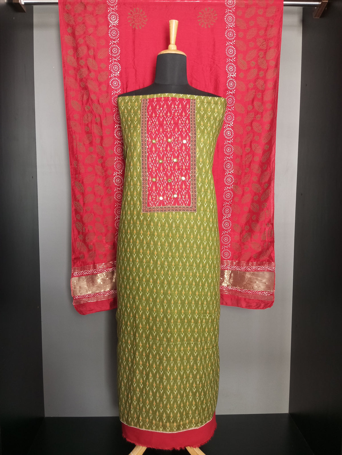Ikat Print Pattern Cotton Salwar Set | SW2581
