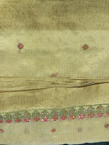 Embroidery Patterned Tissue Kota Saree | BLD806