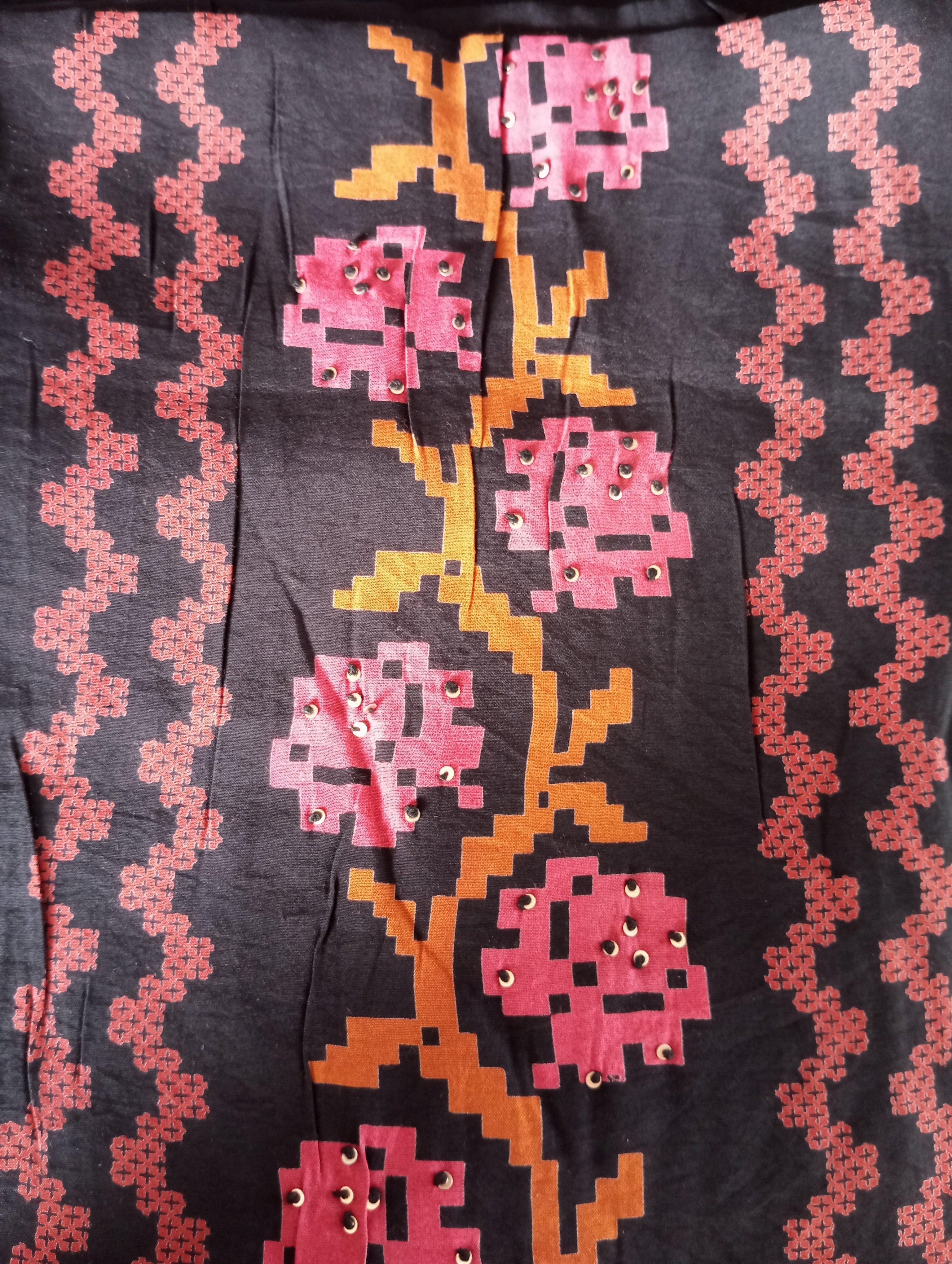 Geometric Pattern Floral Printed Cotton Blend Salwar Set | SW2463