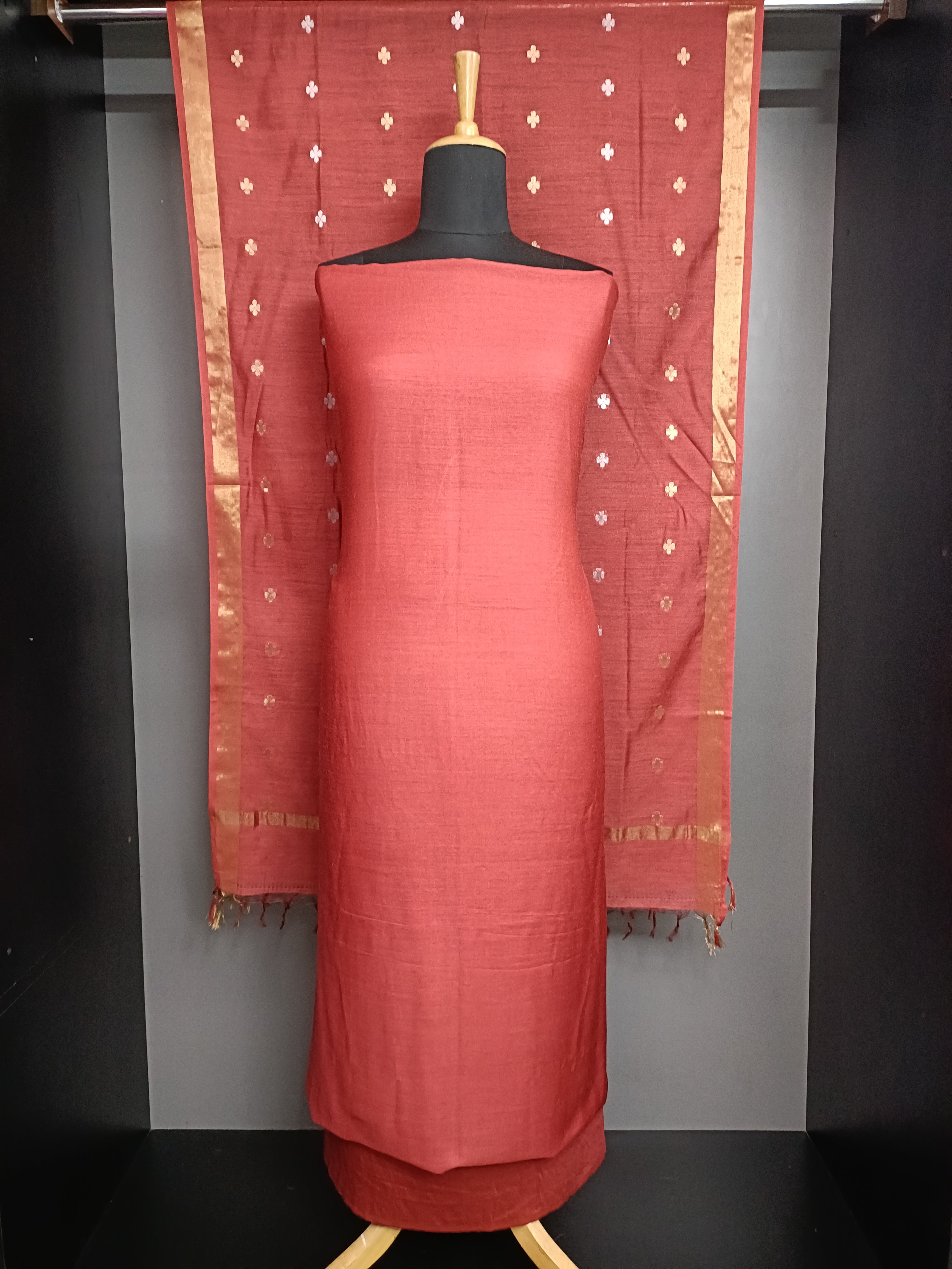 Solid Body Chanderi Salwar Set | ACF151