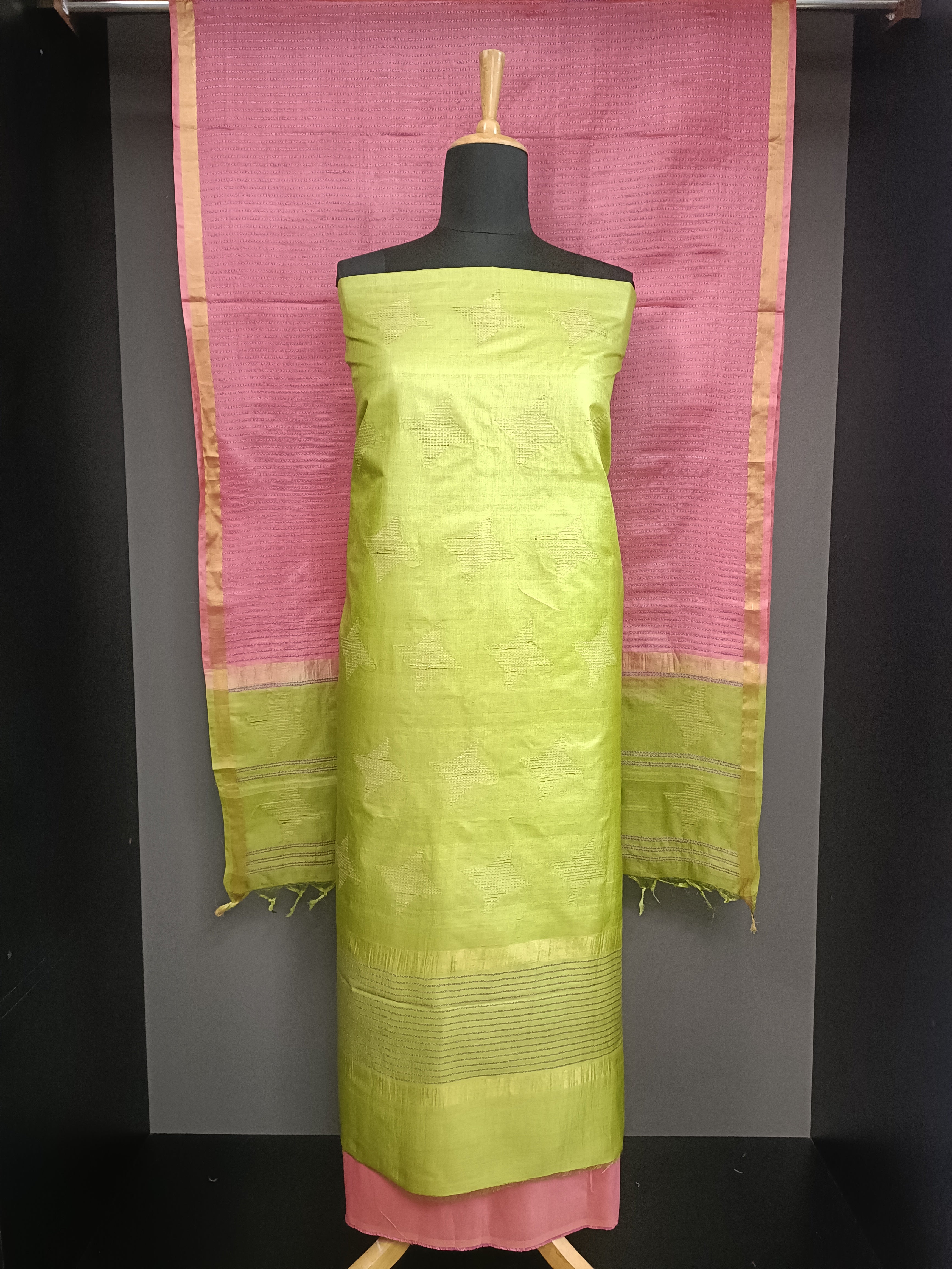Thread Woven Soft Tussar Salwar Set | PR202