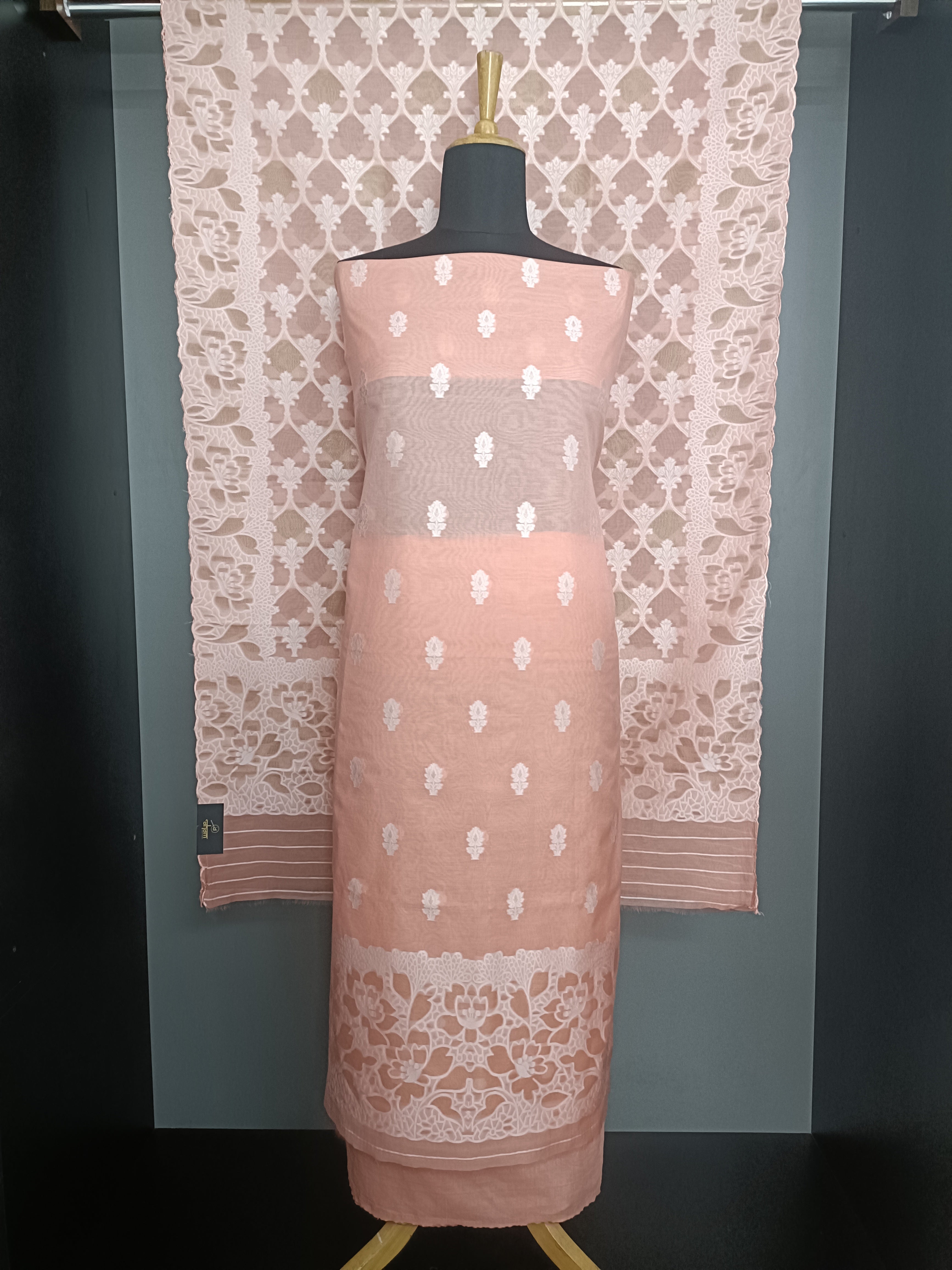 Jamdani WovenPattern Chanderi Salwar Set | EG120