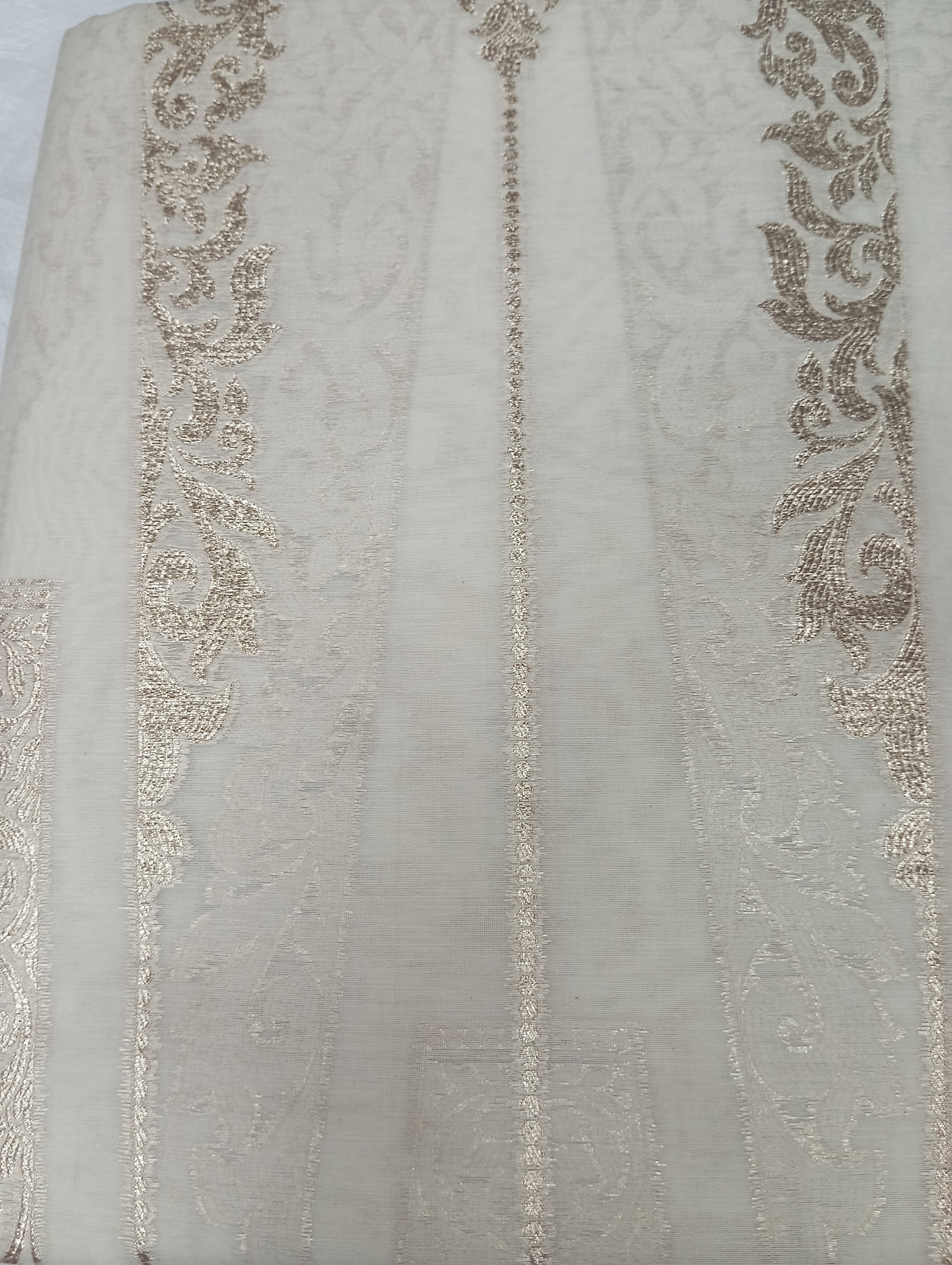 Zari Woven Brocade Patterned Chanderi Lehenga Material | FC136