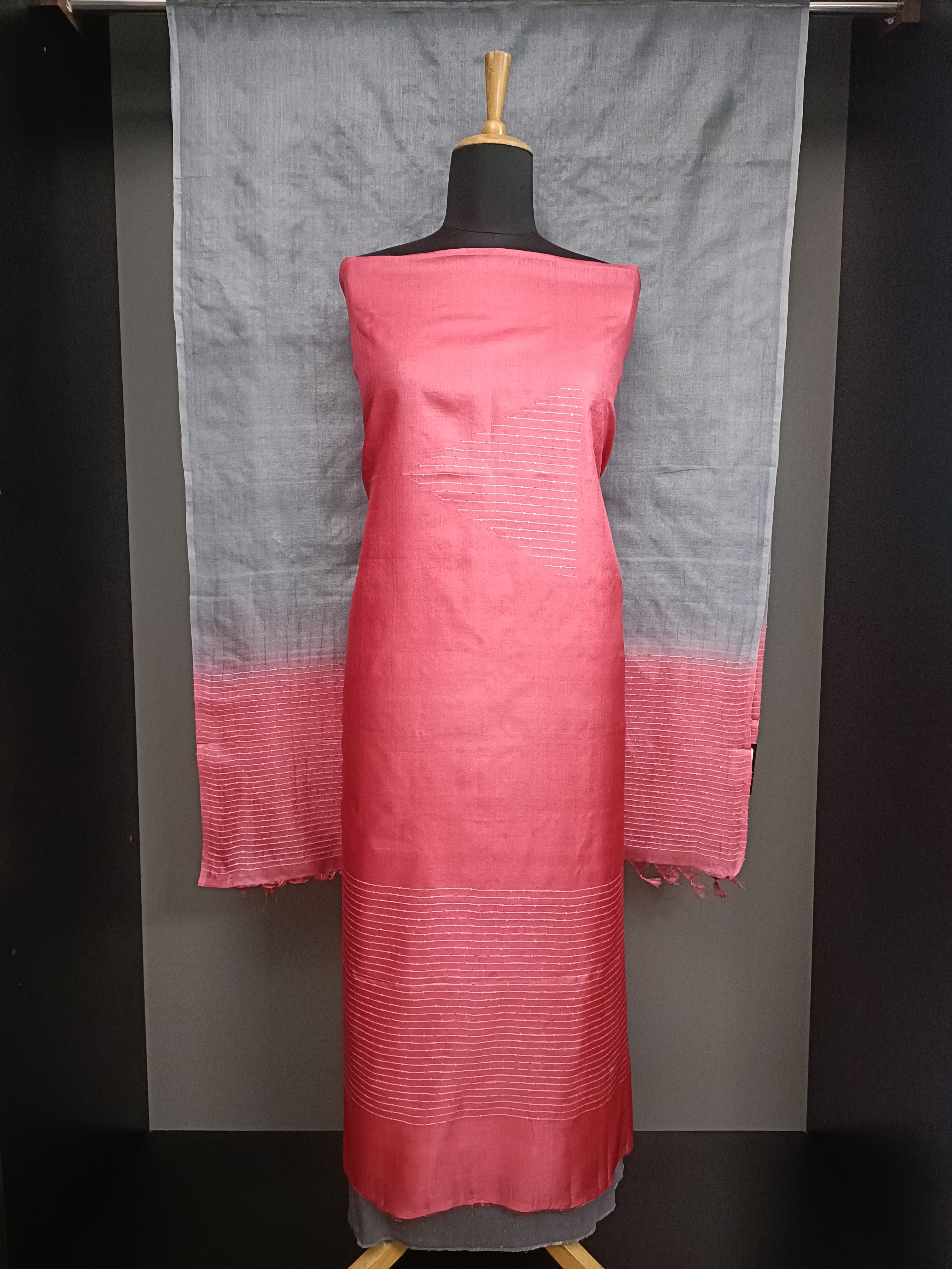 Thread Woven Soft Tussar Salwar Set | PR224