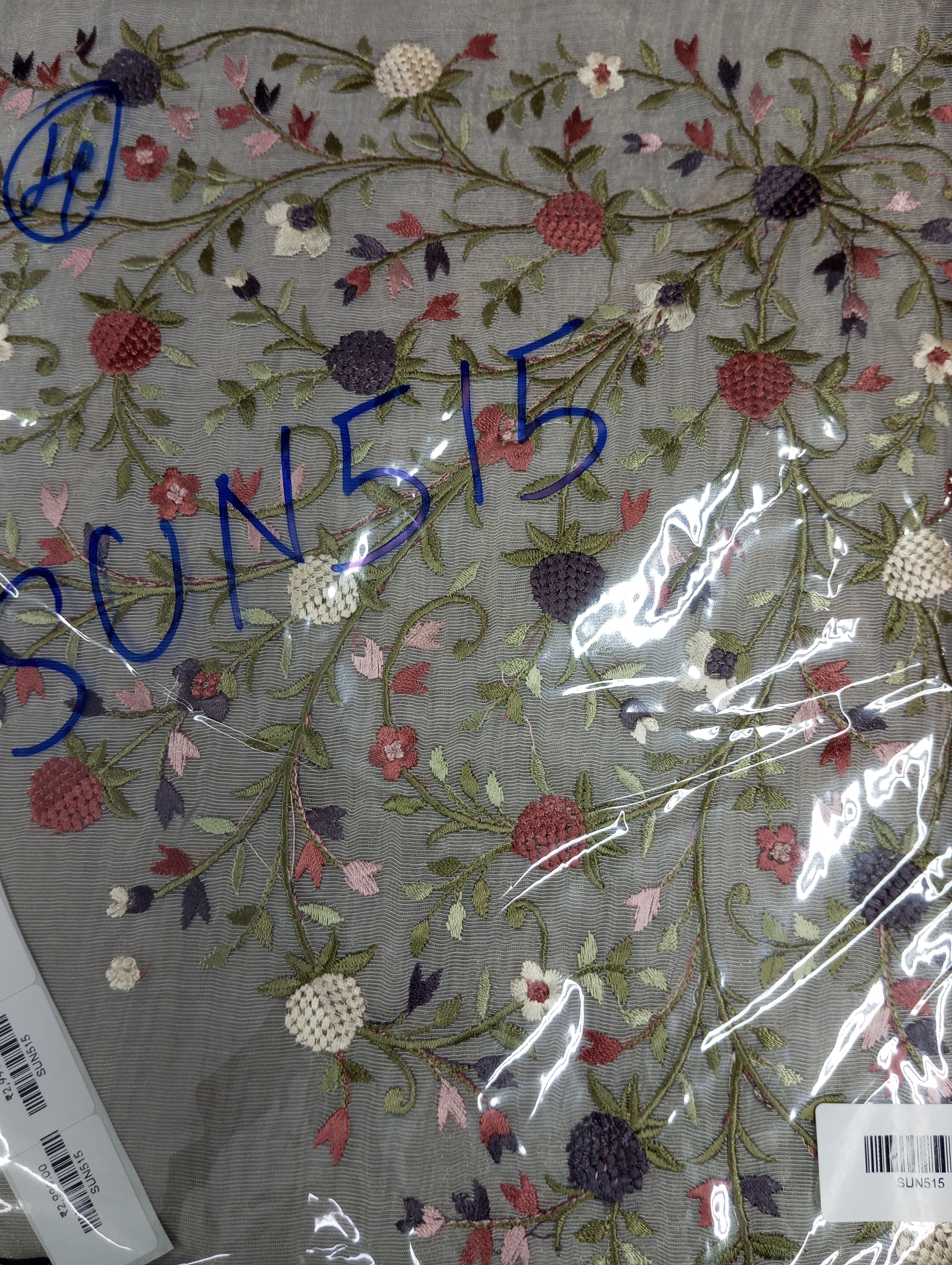 Placement Embroidery Detailed Tissue Saree | SUN515