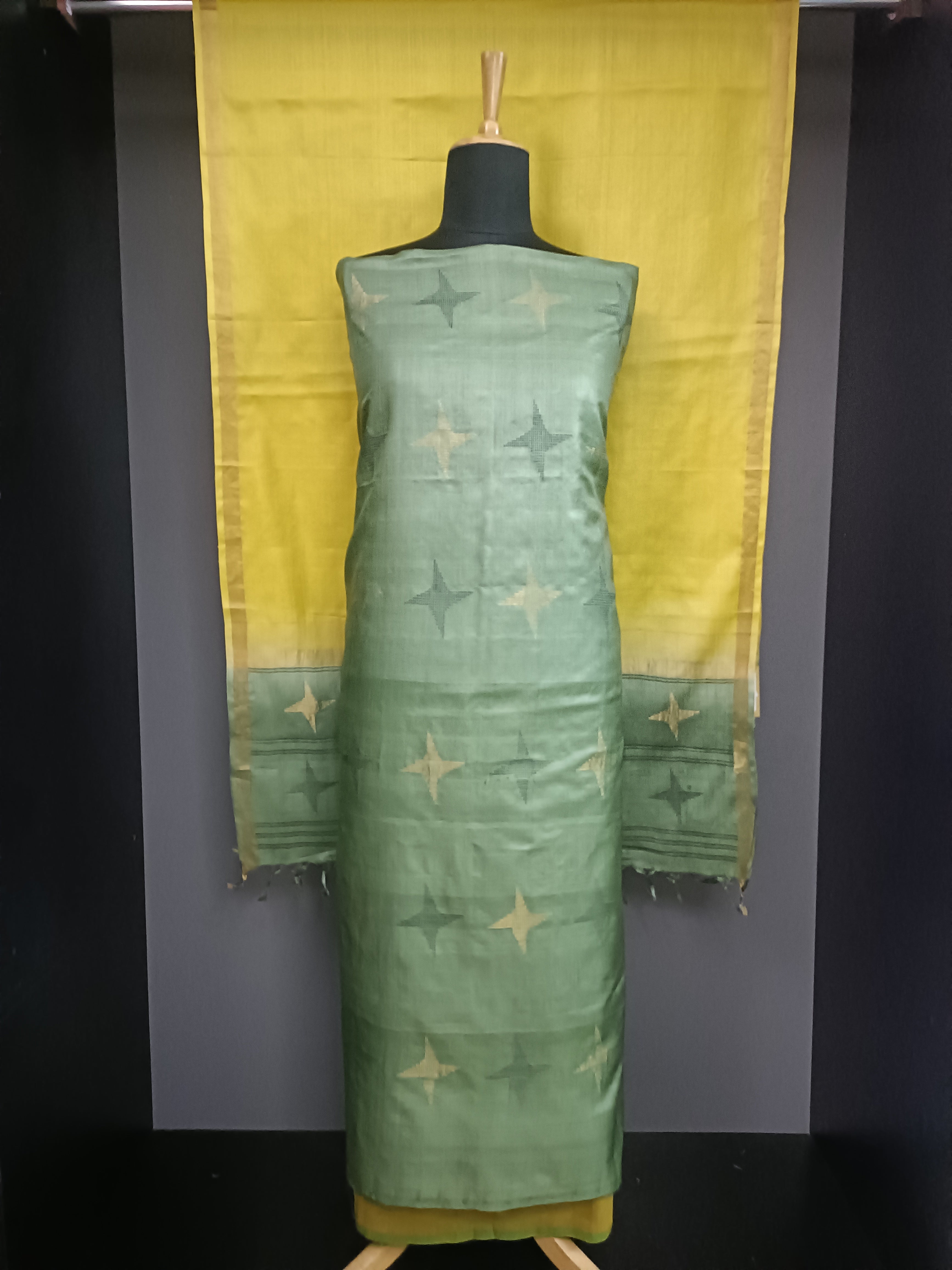 Thread Woven Soft Tussar Salwar Set | PR203