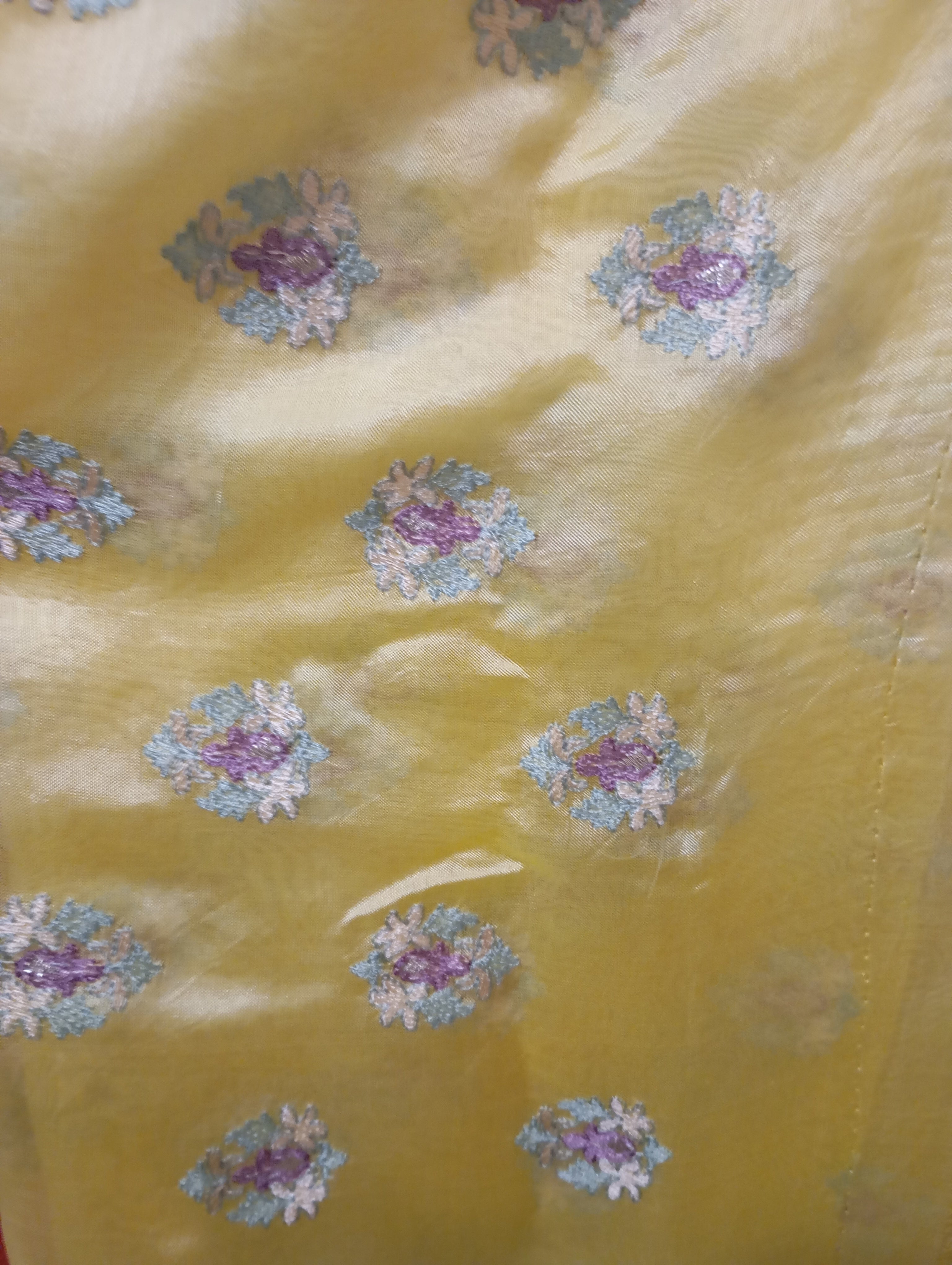 Banarasi Woven Silk Organza Running Material |  RMFC296