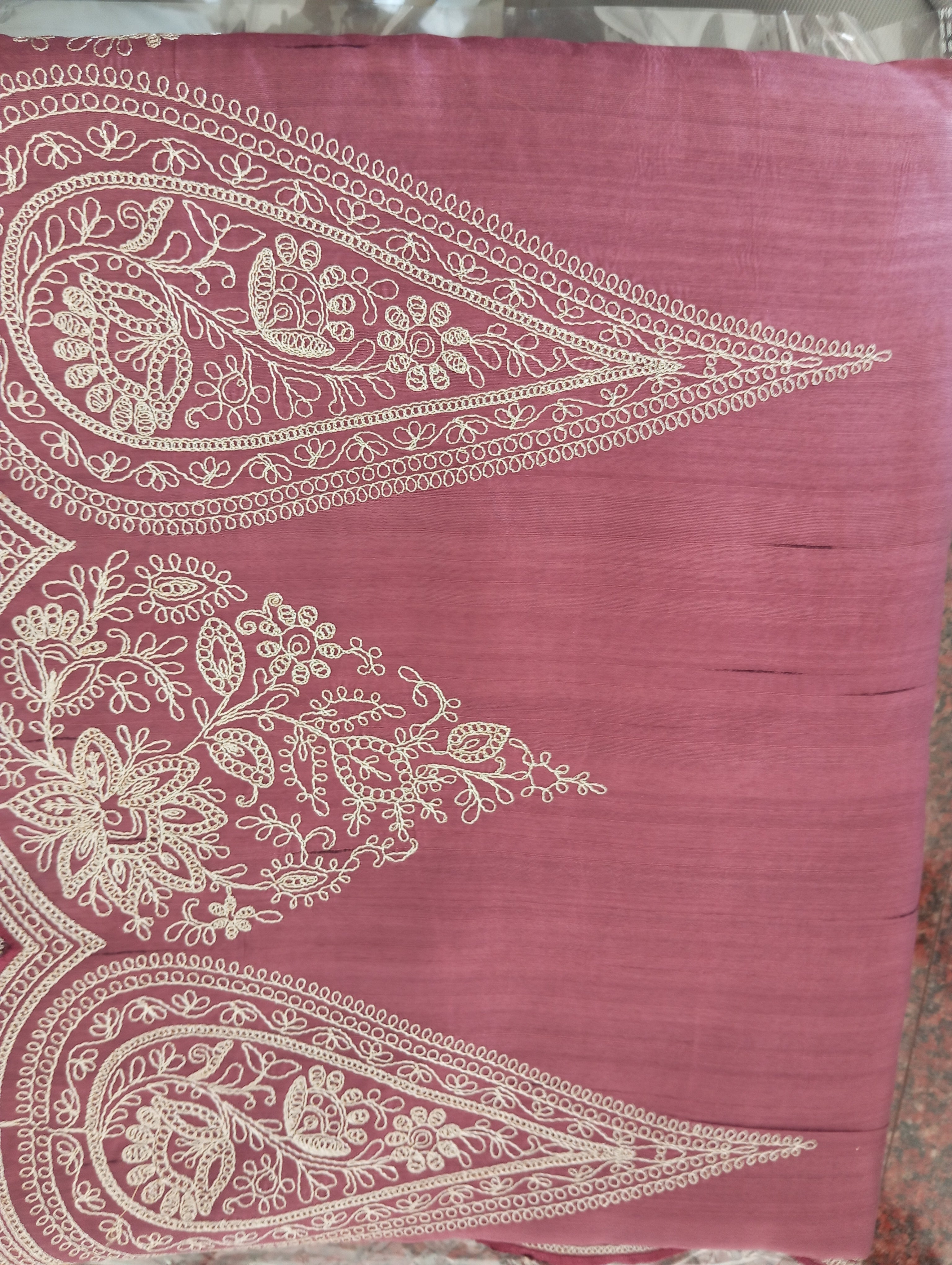 Pitta Work Detailed Semi Silk Saree | SUN166