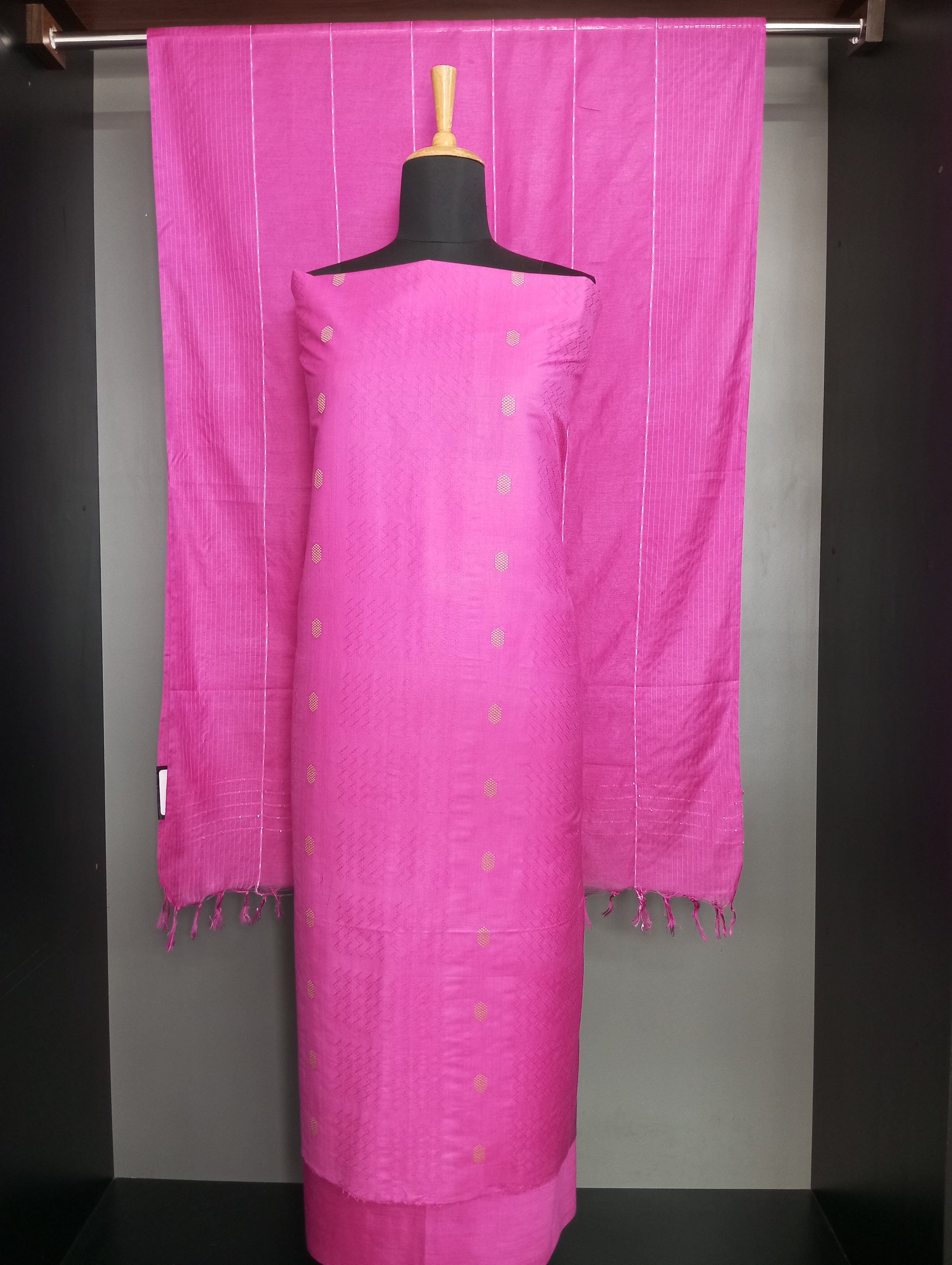 Zig Zag Pattern Staple Cotton Salwar Set  | NHH673