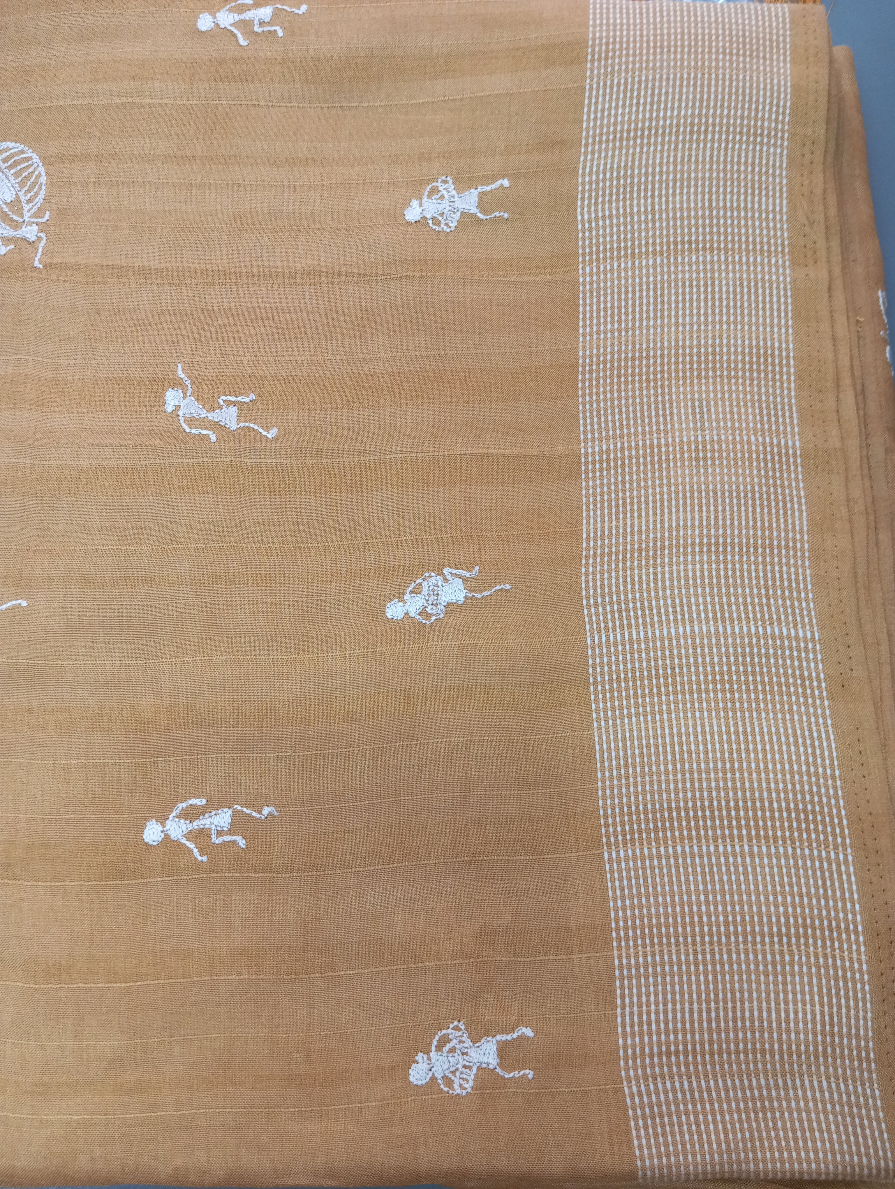 Warli Printed Pattern Tussar Saree | SUN809
