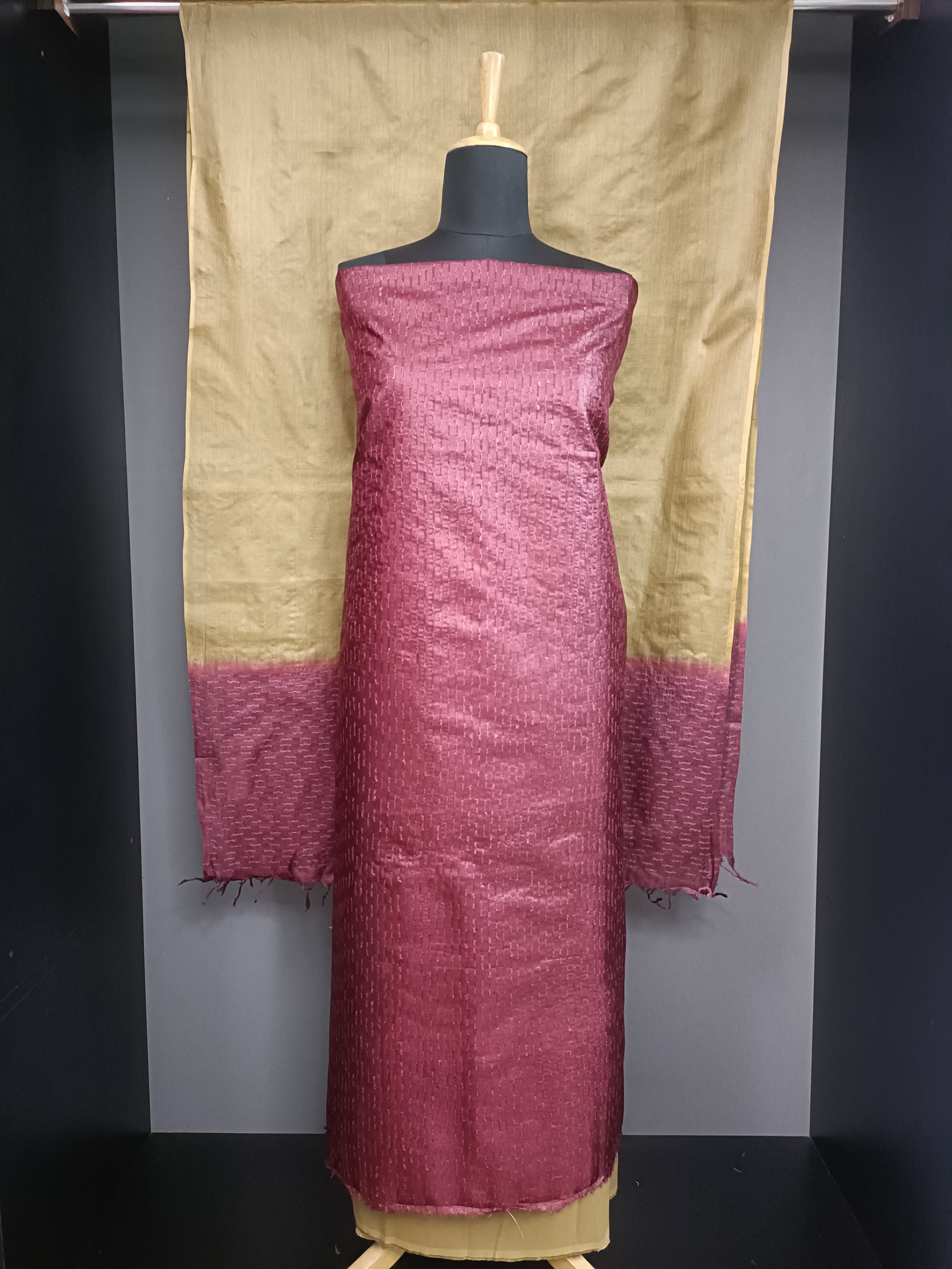Thread Woven Soft Tussar Salwar Set | PR222