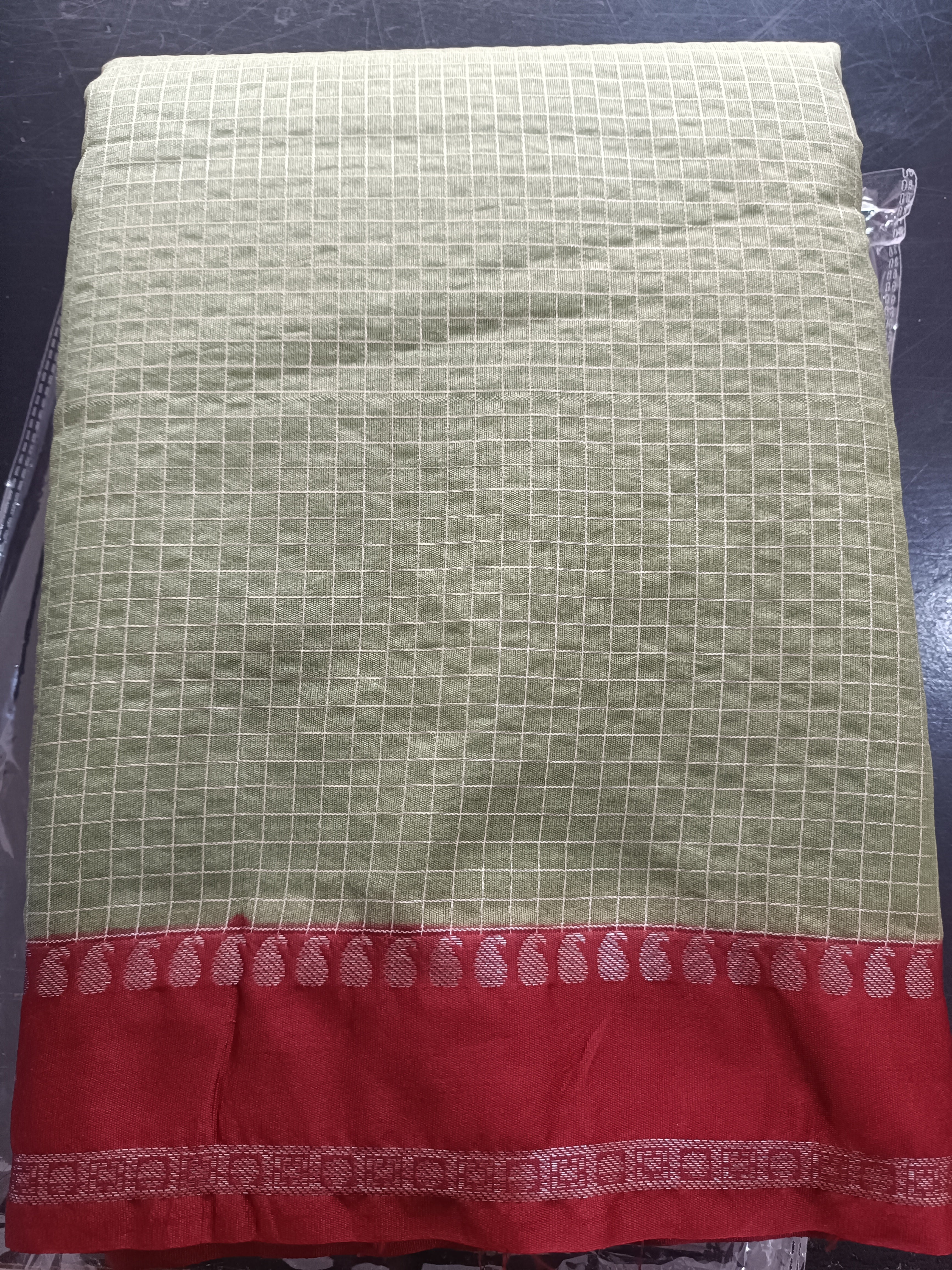 Check Pattern Semi Silk Saree | ZSS402
