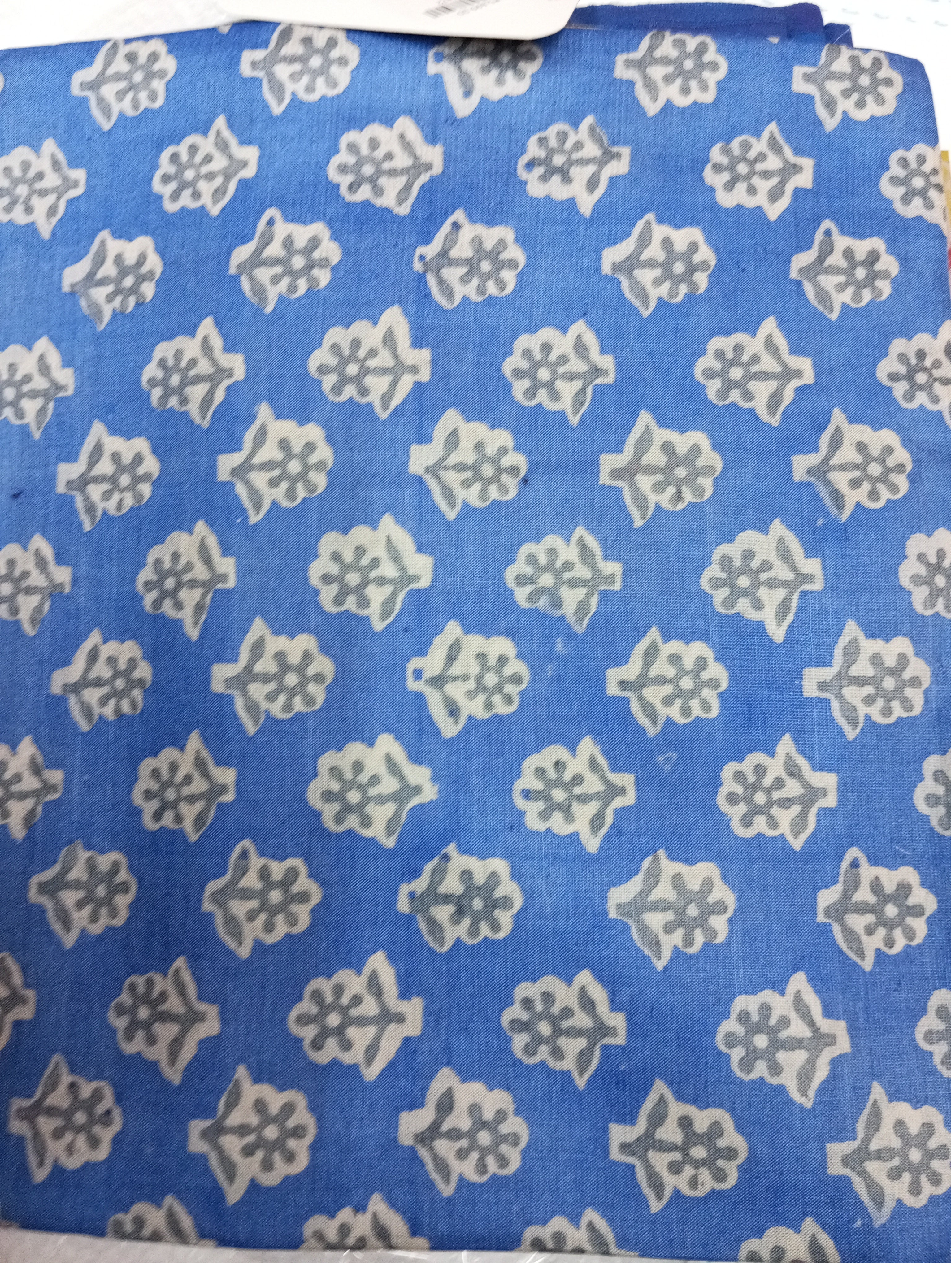 Block Printed Tussar Salwar Set | MNH472
