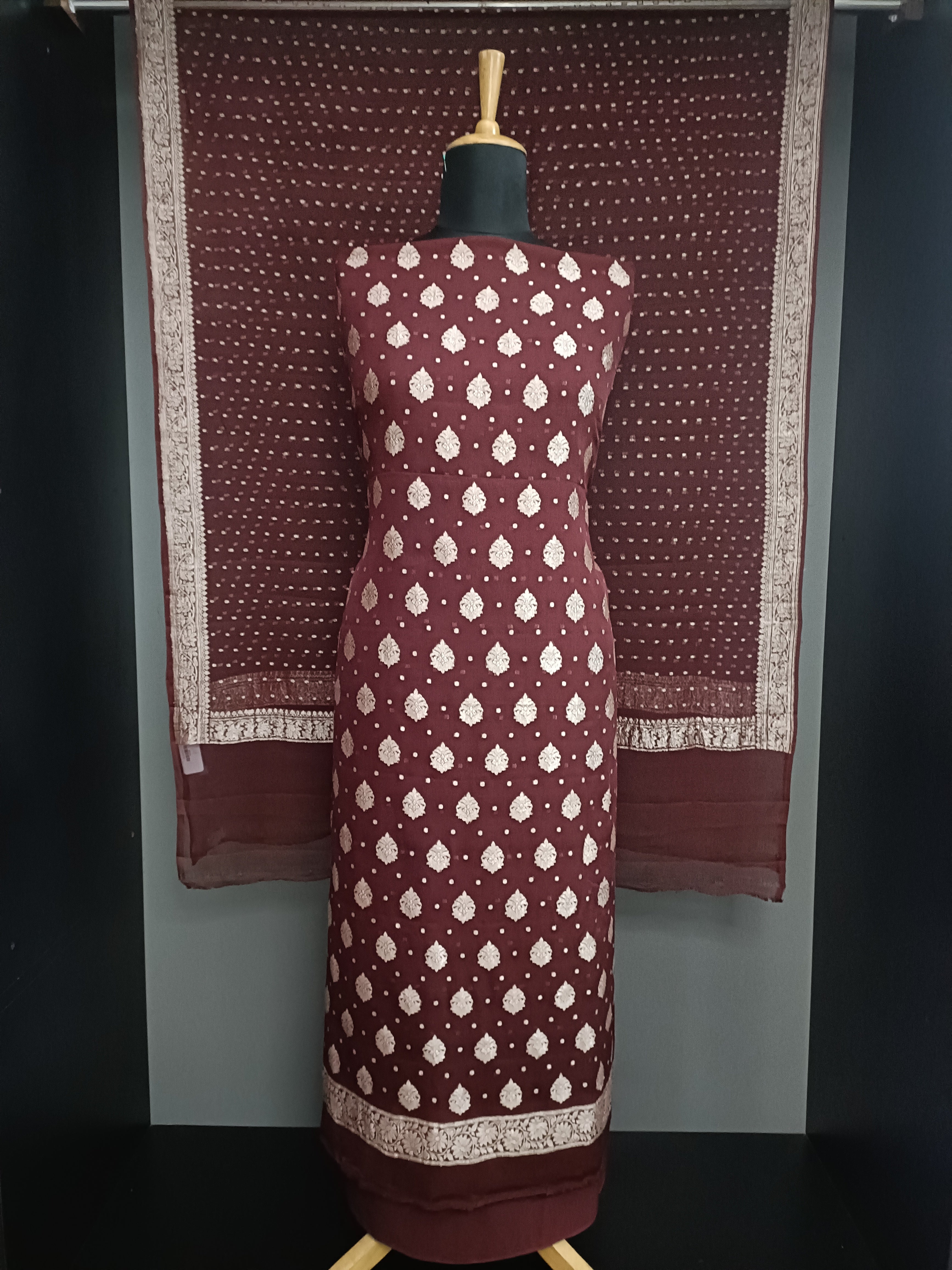 Banarasi Woven Georgette Salwar Set | EG168