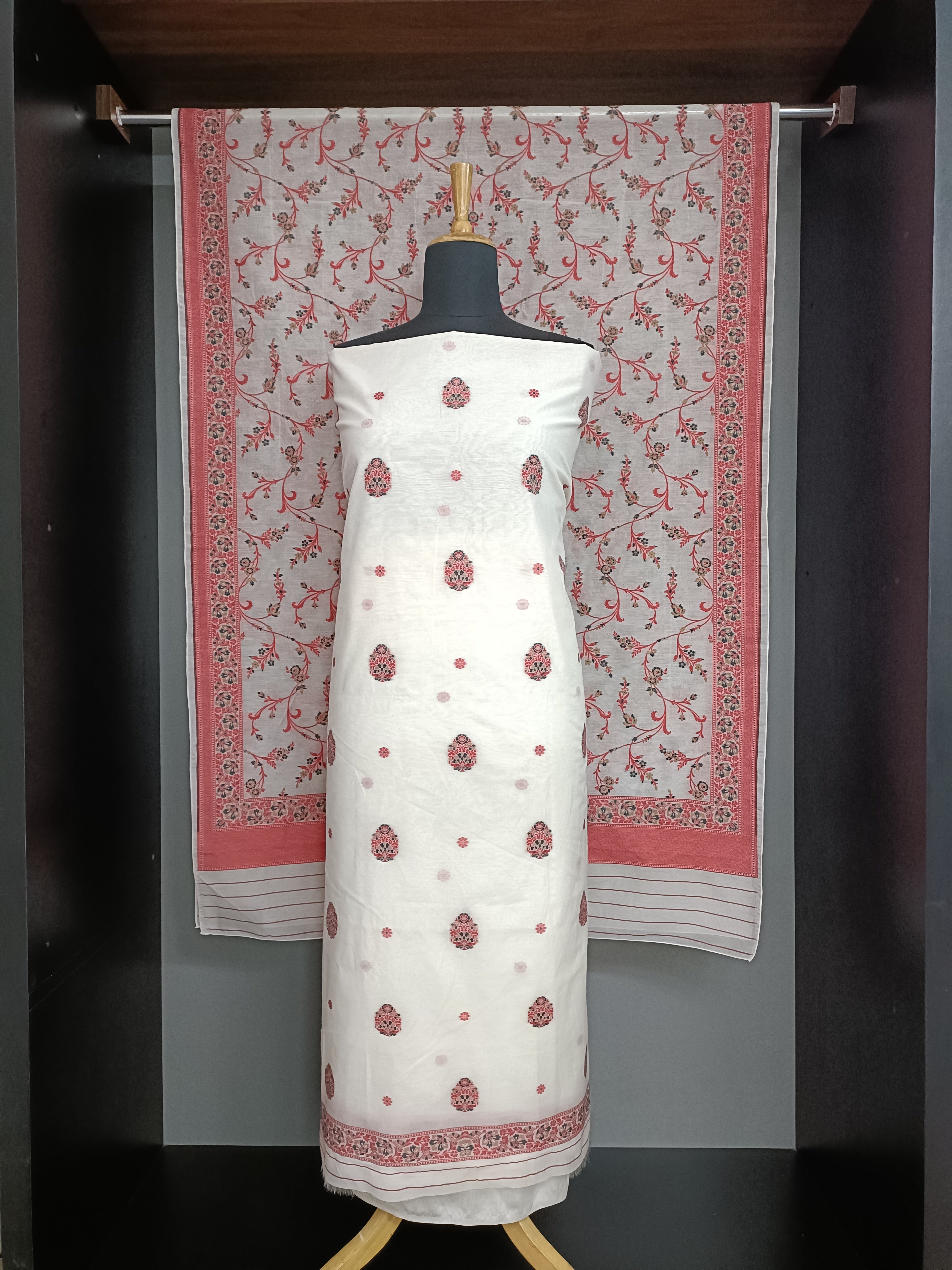 Jamdani Woven Chanderi Salwar Set  | EG125