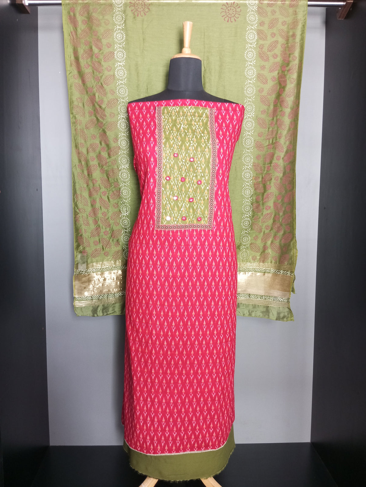 Ikat Print Pattern Cotton Salwar Set | SW2579