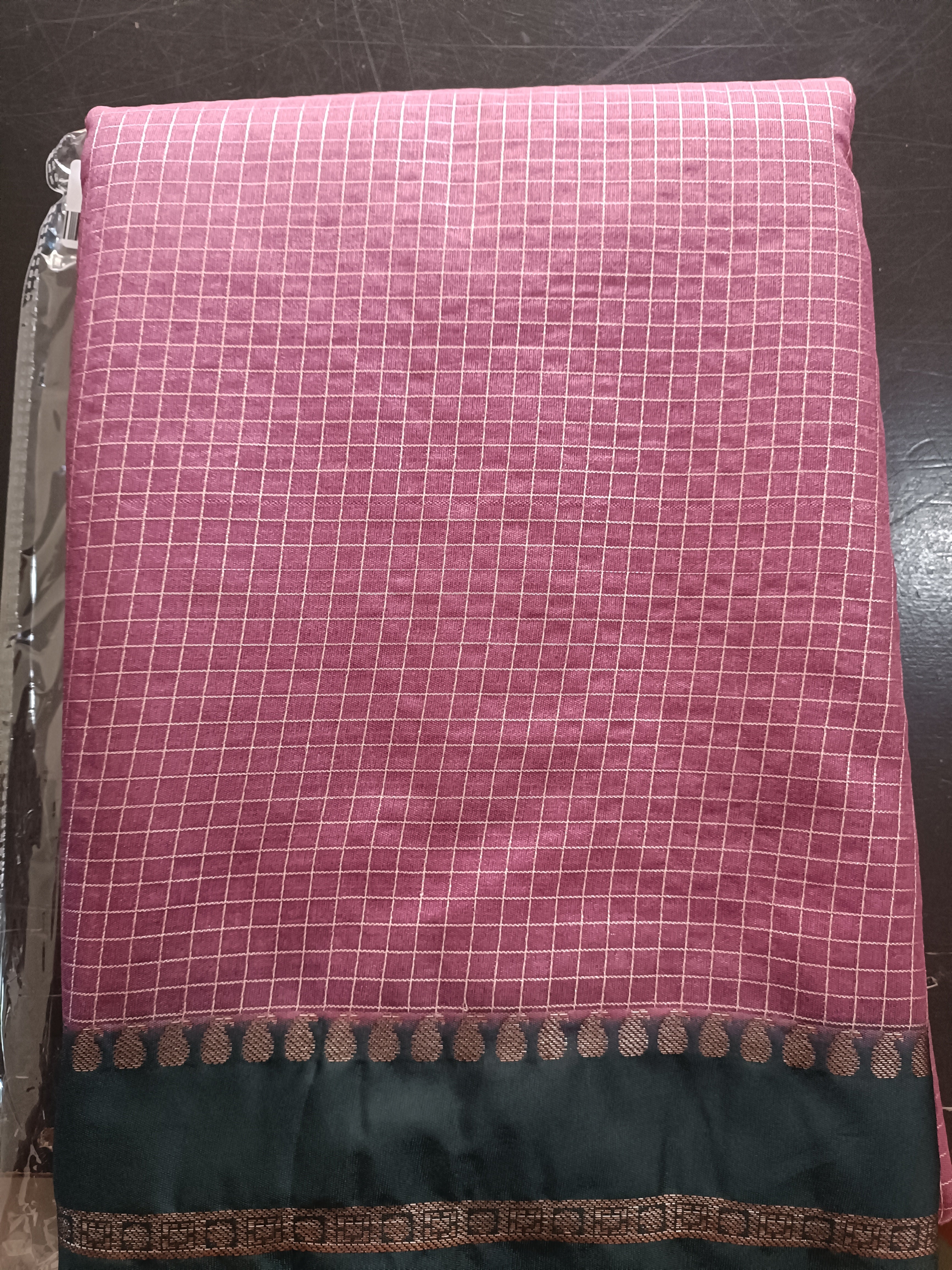 Check Pattern Semi Silk Saree | ZSS403