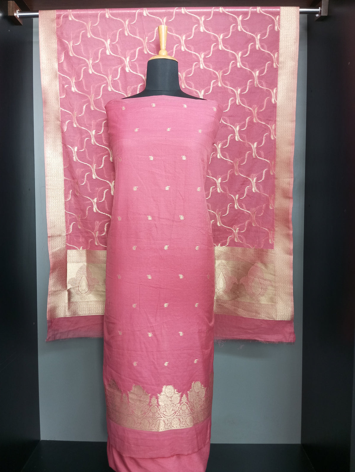 Jamdani Woven Pattern Chanderi Salwar Set | EG123