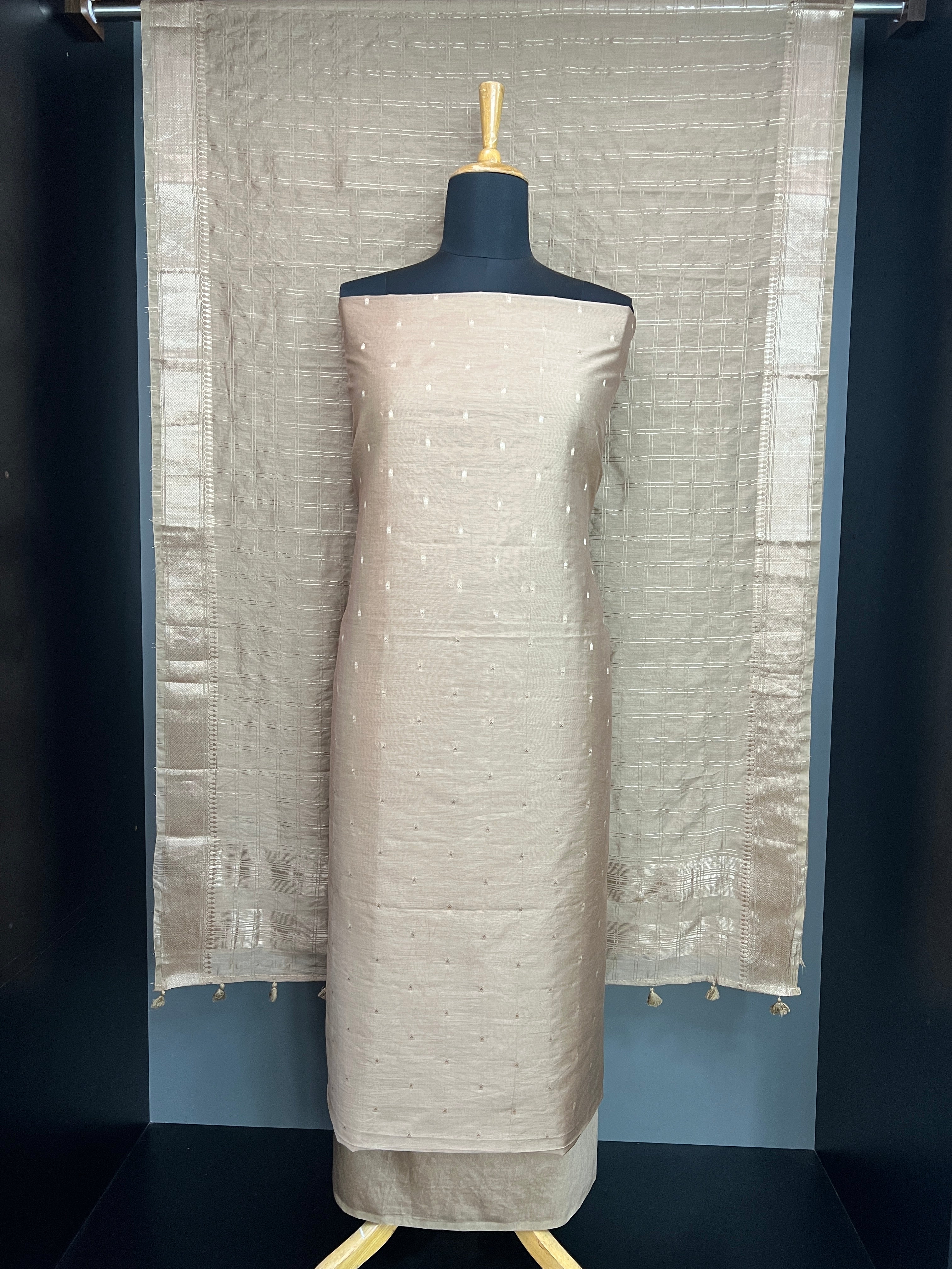 Banarasi Woven Semi Chanderi Salwar Set | YNG760