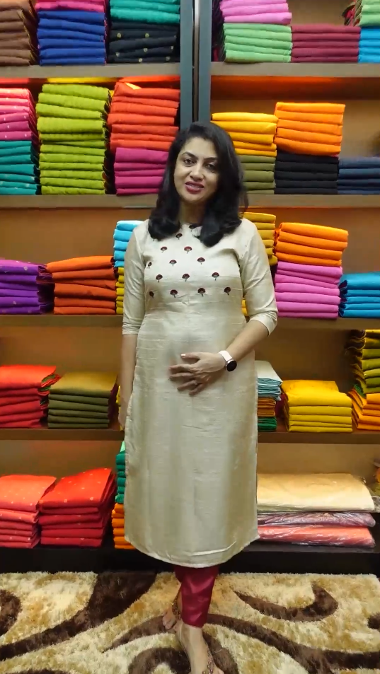 Embroidery Detailing Georgette Kurta Material | DN217