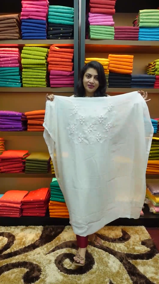 Embroidery Detailing Georgette Kurta Material | DN217