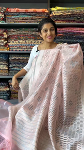 Banarasi woven tissue-organza kora sarees | AJ445