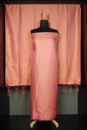 Softy Silk Salwar Set With Banarasi Jacquard Weave Pattern  | AV121