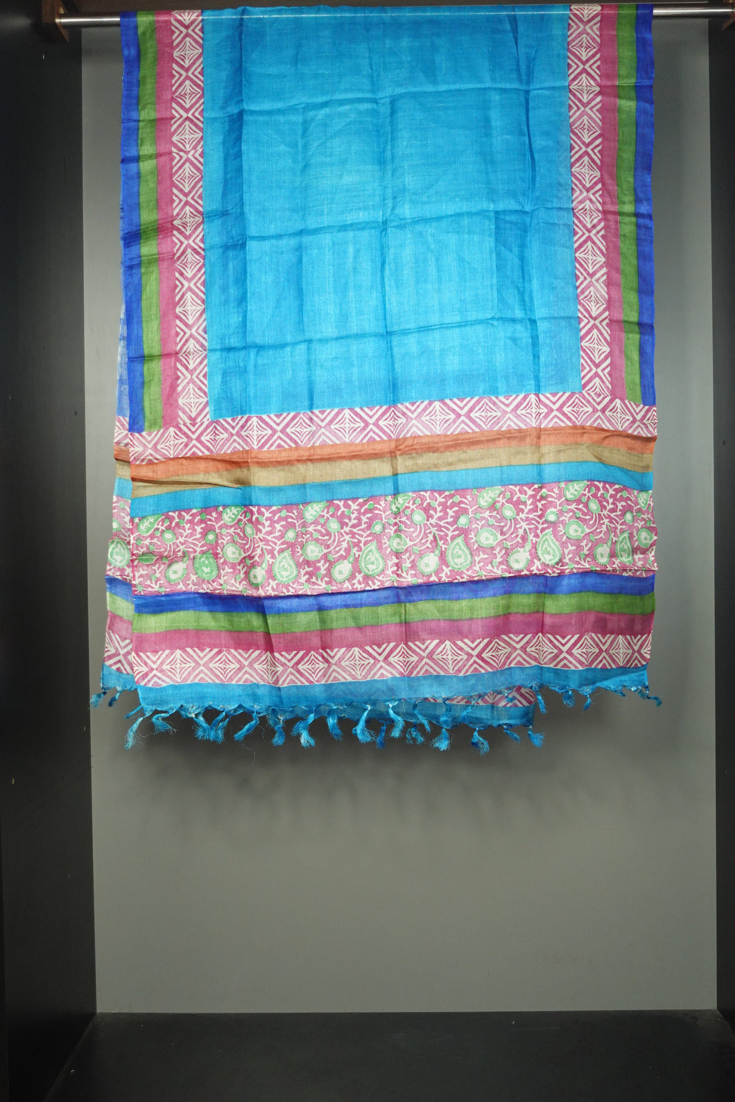 Printed Semi Tussar Dupatta | AHD194