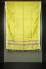 Bright Yellow Plain Semi Silk Dupatta | AD113
